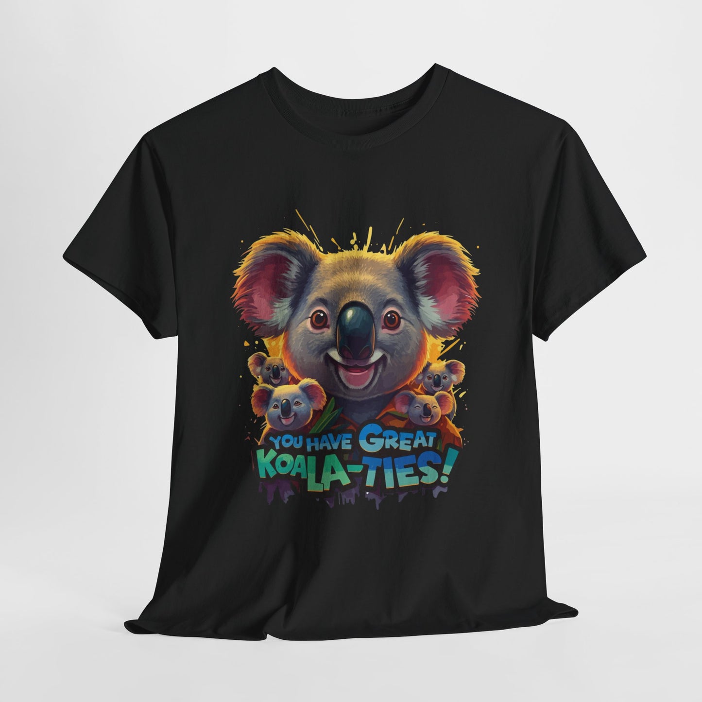 You Have Great Koala‑ties Tee – Cute Koala Pun T‑Shirt, Animal Lover Gift, Funny Wildlife Graphic, Unisex Casual Tee