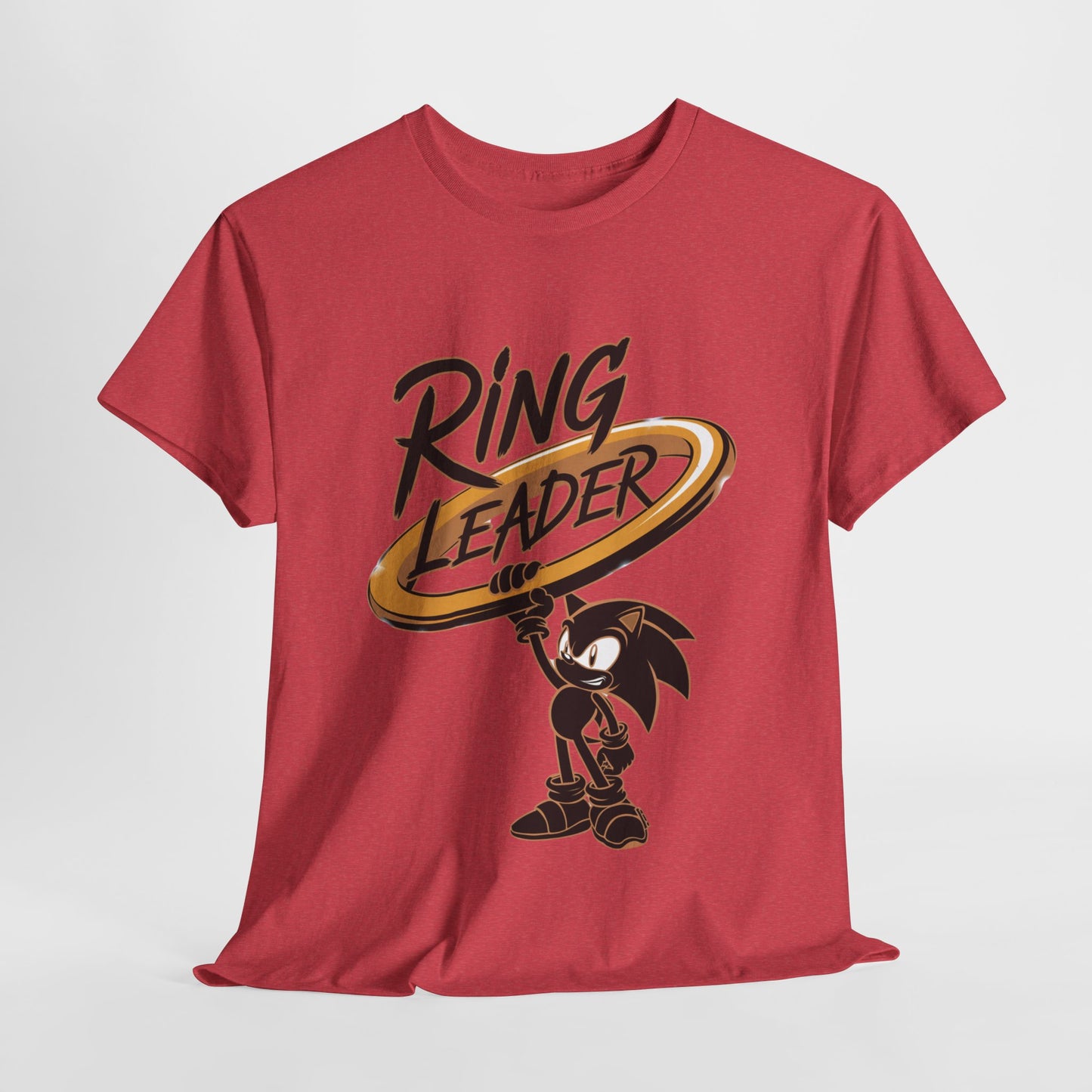 Ring Leader Video Game Shirt – Fast Speed Hero Holding Gold Ring – Retro Gamer Graphic Tee for Arcade, Anime, and Gaming Fans