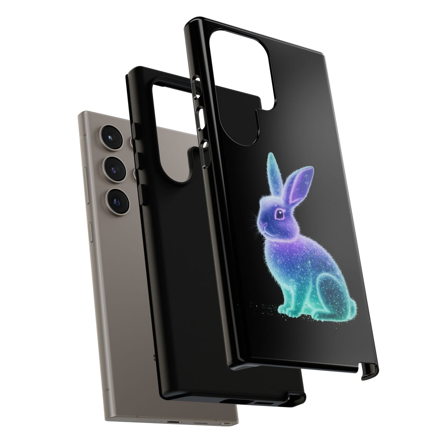 Samsung Case Bioluminescent Easter Bunny Design Easter Phone Case Easter Bunny Samsung Case Easter Accessory