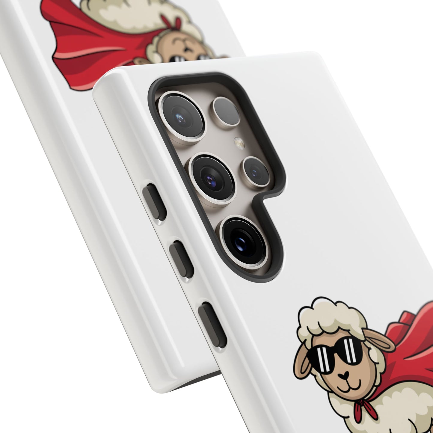 Funny Samsung Case - Cute Sheep Phone Cover - "Ewe Are Amazing" Gift for Her or Him - Animal Pun Superhero Case - Samsung Case