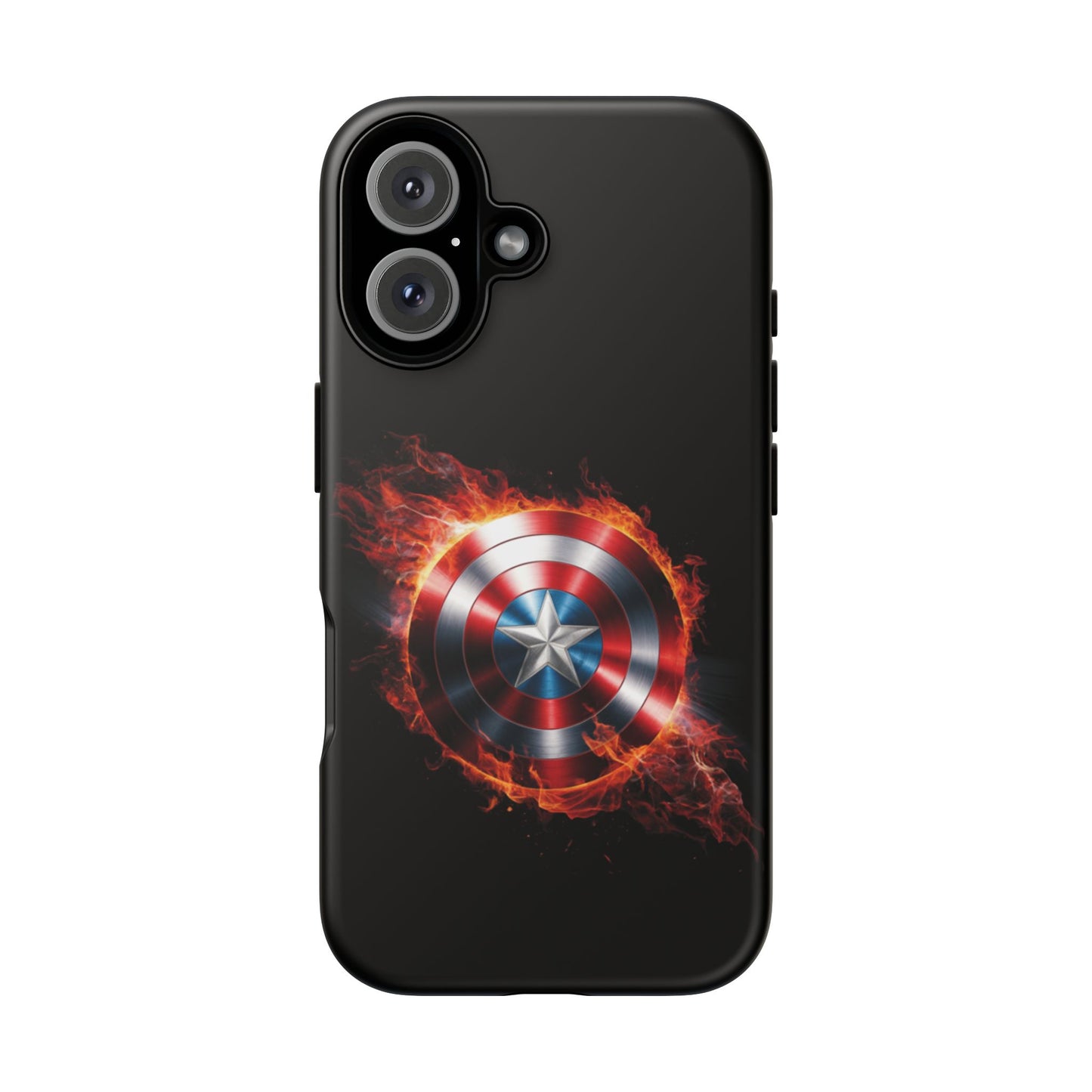 iPhone Case - Captain America Shield in Flames