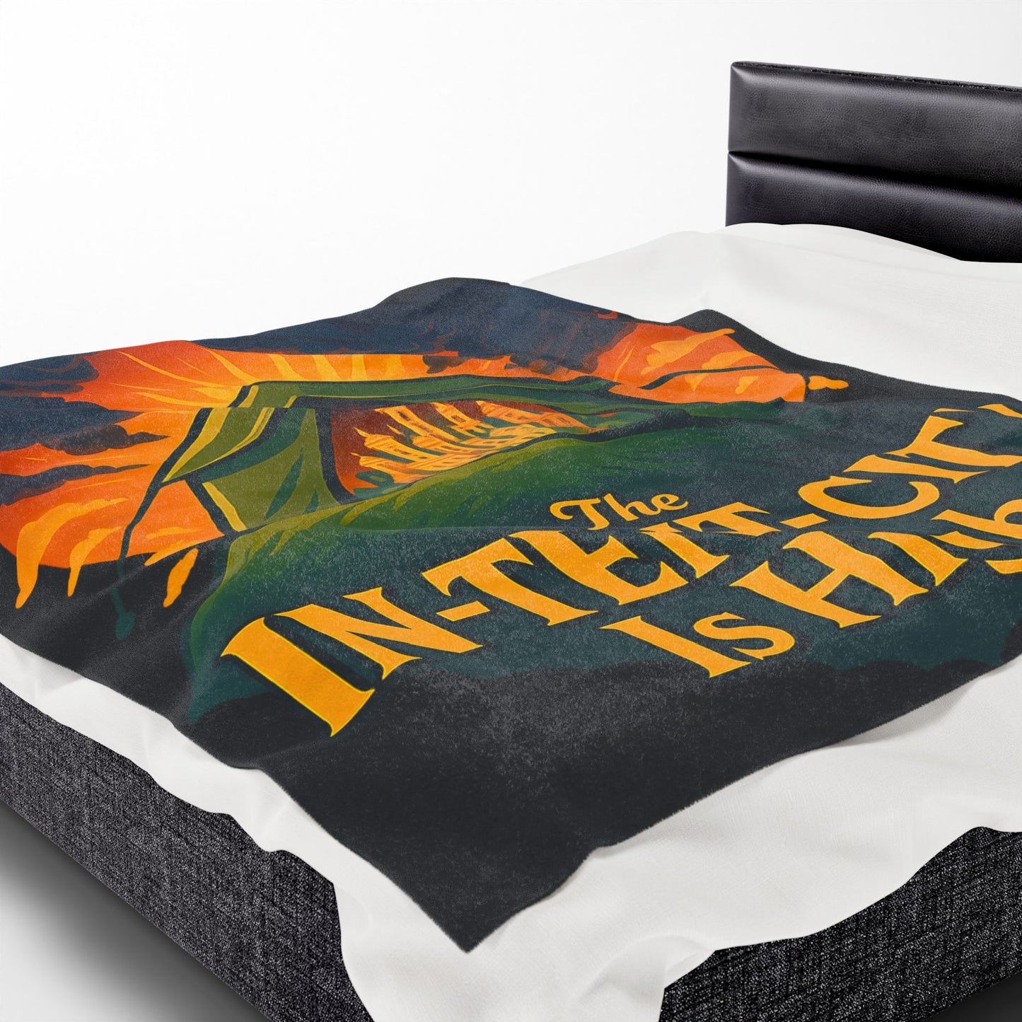 Plush Blanket - The In-Tent-City is High Intensity Throw Decor Funny Blanket