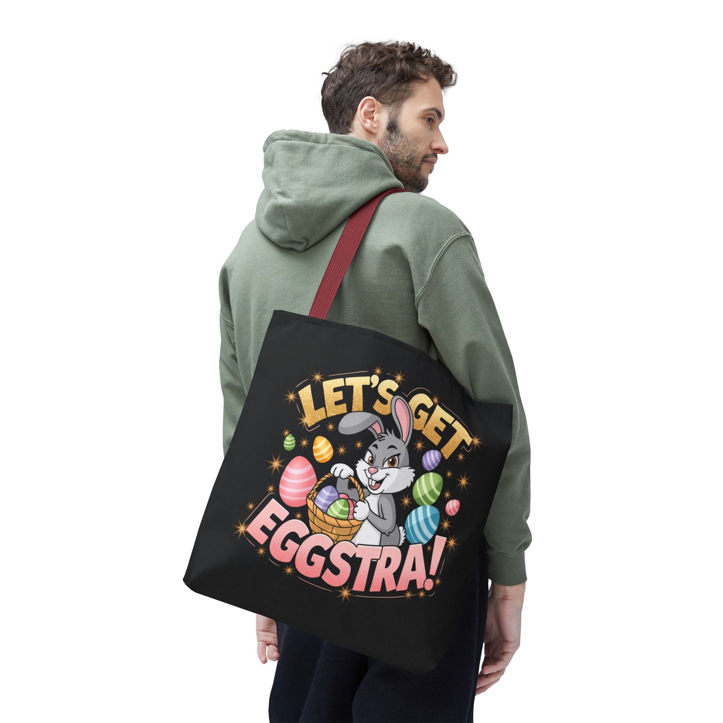 Easter Bunny Tote Bag - 'Leg's Get Eggstra'