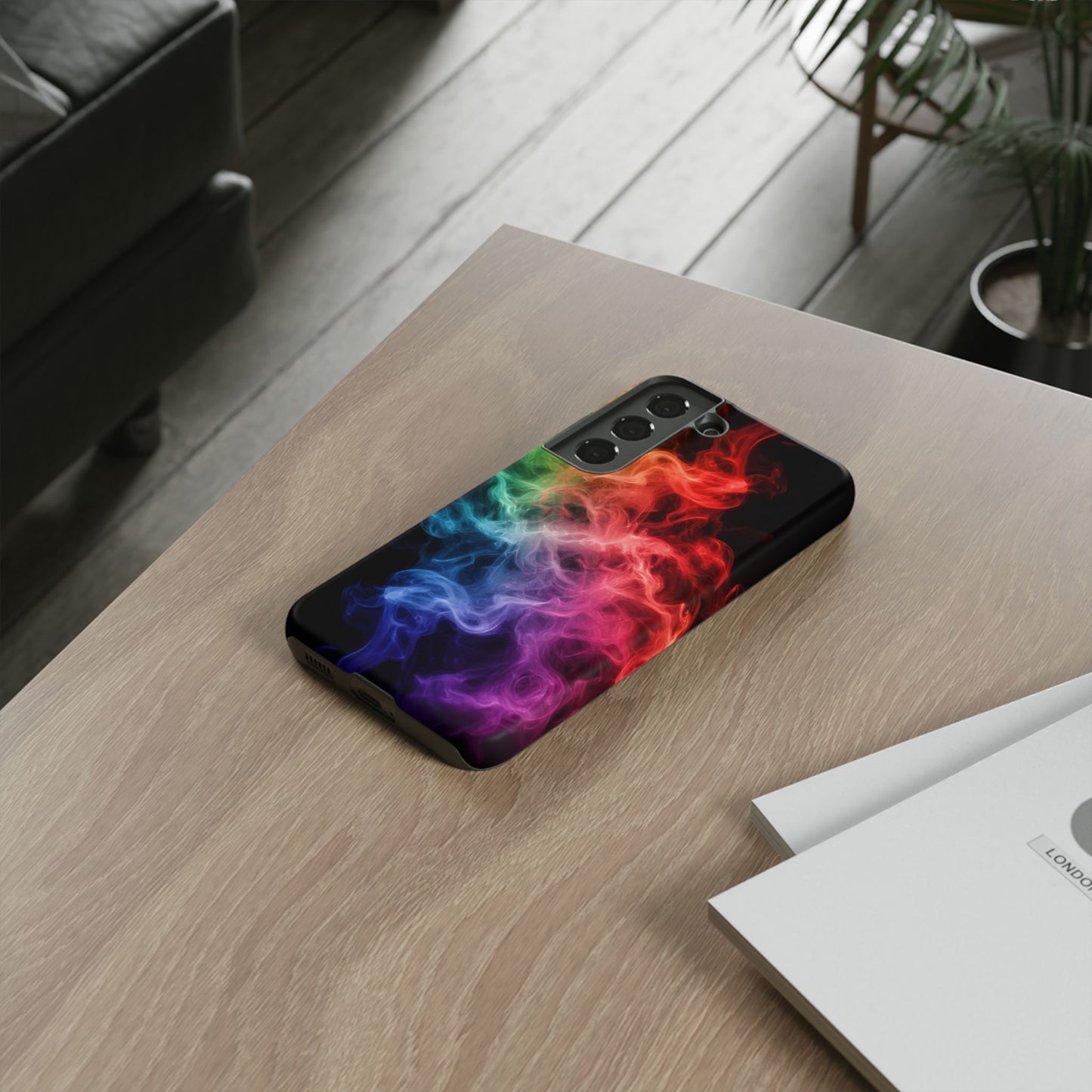 Samsung Galaxy Tough Case with Colorful Smoke Design