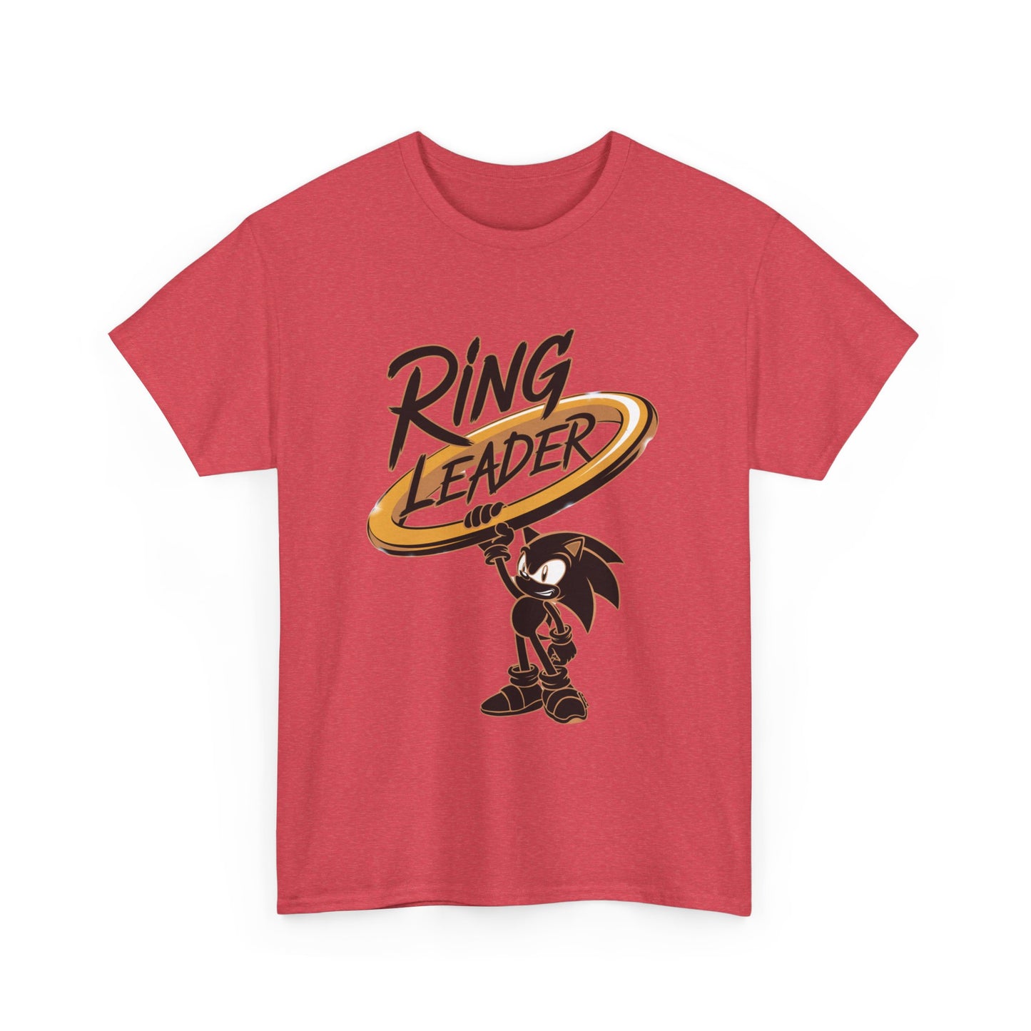 Ring Leader Video Game Shirt – Fast Speed Hero Holding Gold Ring – Retro Gamer Graphic Tee for Arcade, Anime, and Gaming Fans