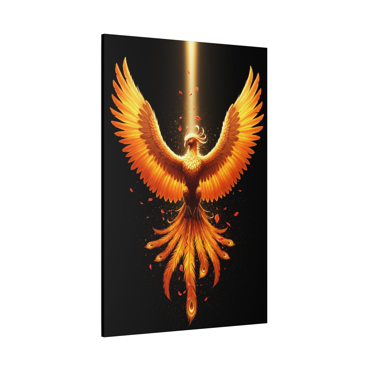 Phoenix Canvas Firebird Art Fire Bird Decor Modern Home Decor Legendary Bird Art