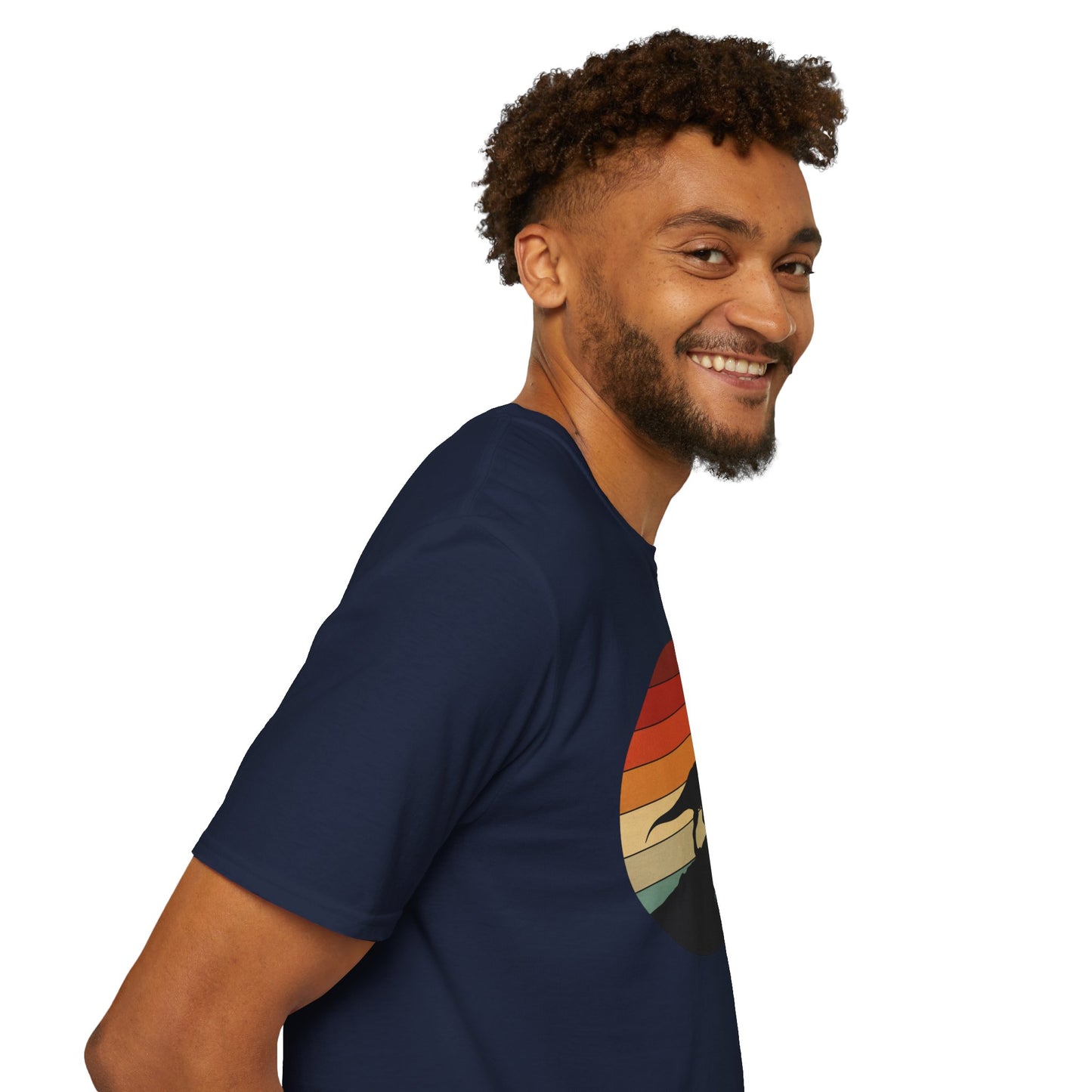 Retro T-Rex Dinosaur Shirt for Men Women - Vintage Sunset Graphic Tee - Unisex Jurassic Gift Idea Funny Casual Dino T-Shirt
