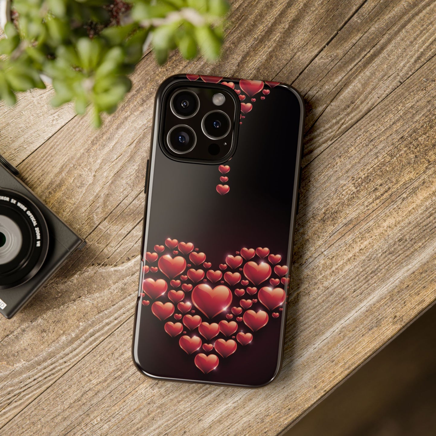 iPhone Case - Heart Made Out of Hearts Design