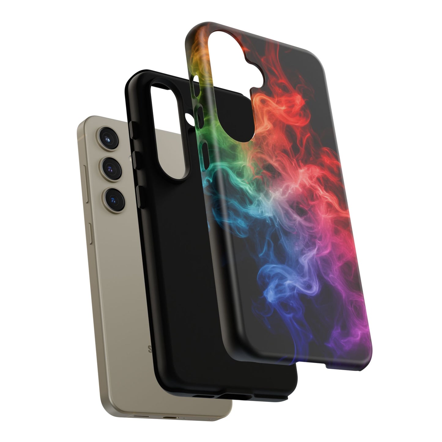 Samsung Galaxy Tough Case with Colorful Smoke Design
