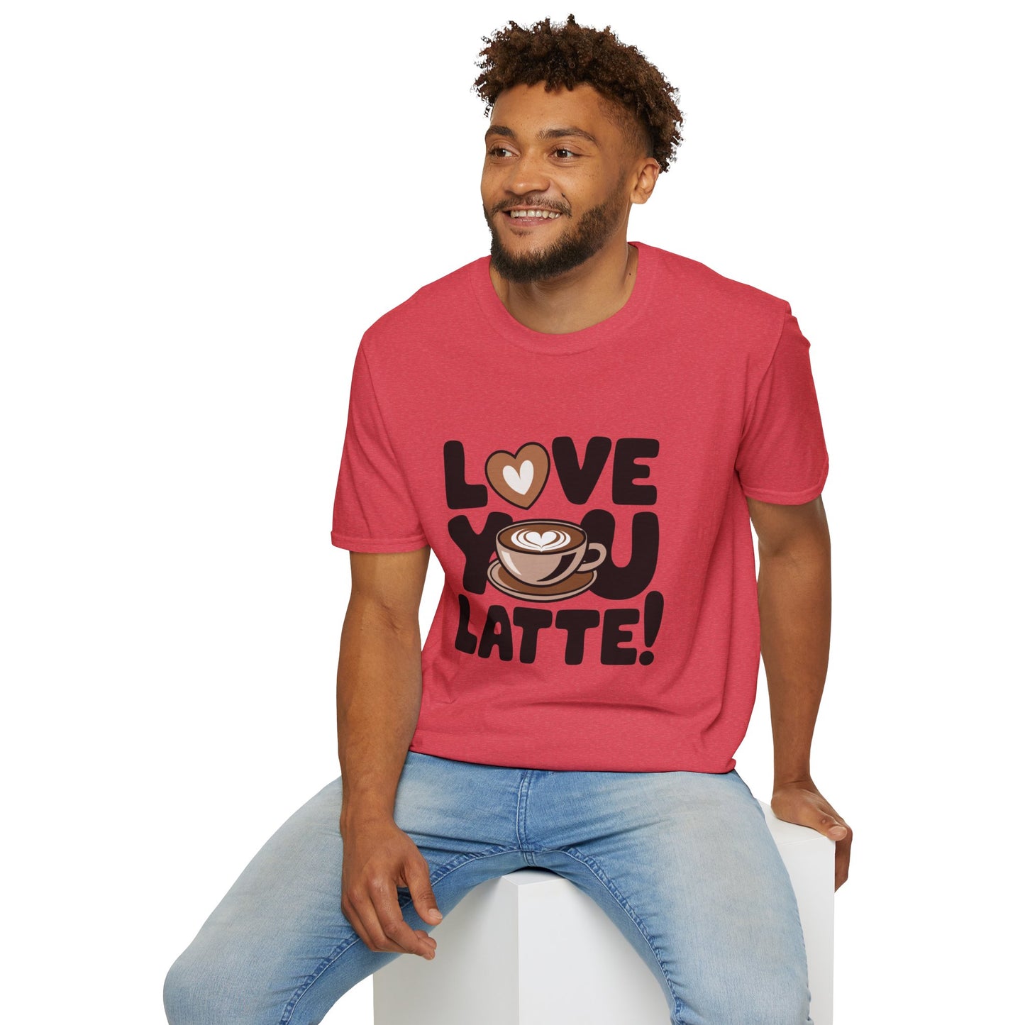 Love You Latte T‑Shirt – Cute Coffee Pun Tee | Latte Lover Gift | Coffee Humor Graphic Tee | Unisex Soft Cotton Coffee Shirt