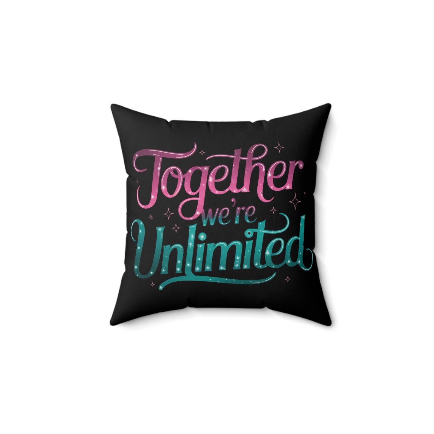 Pillow Musical Quote 'Together We're Unlimited' Musical Decor Home Decor Musical Throw Pillow