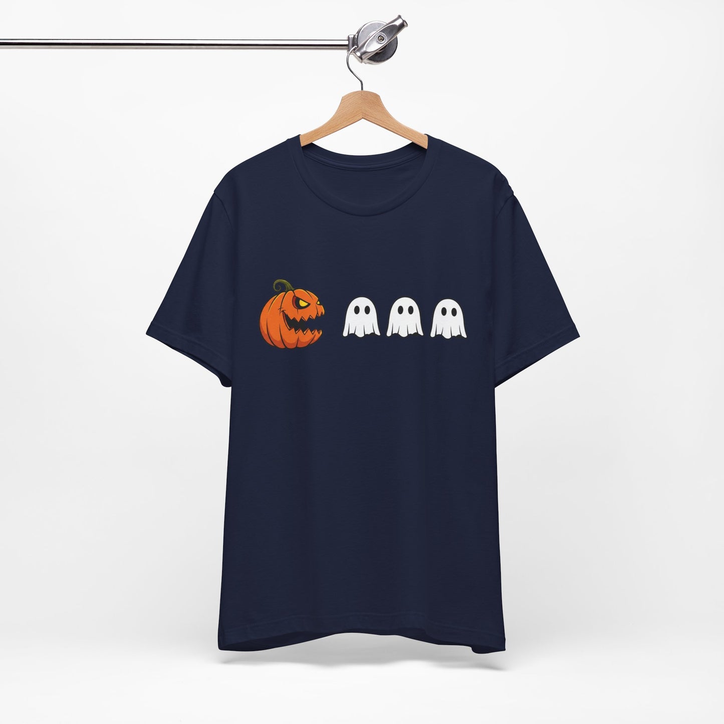 Pumpkin Pac-Man Shirt, Halloween Arcade Tee, Pumpkin Chase Ghosts Tee, Retro Gaming Halloween, Spooky Season Shirt, Vintage Game Pumpkin Top