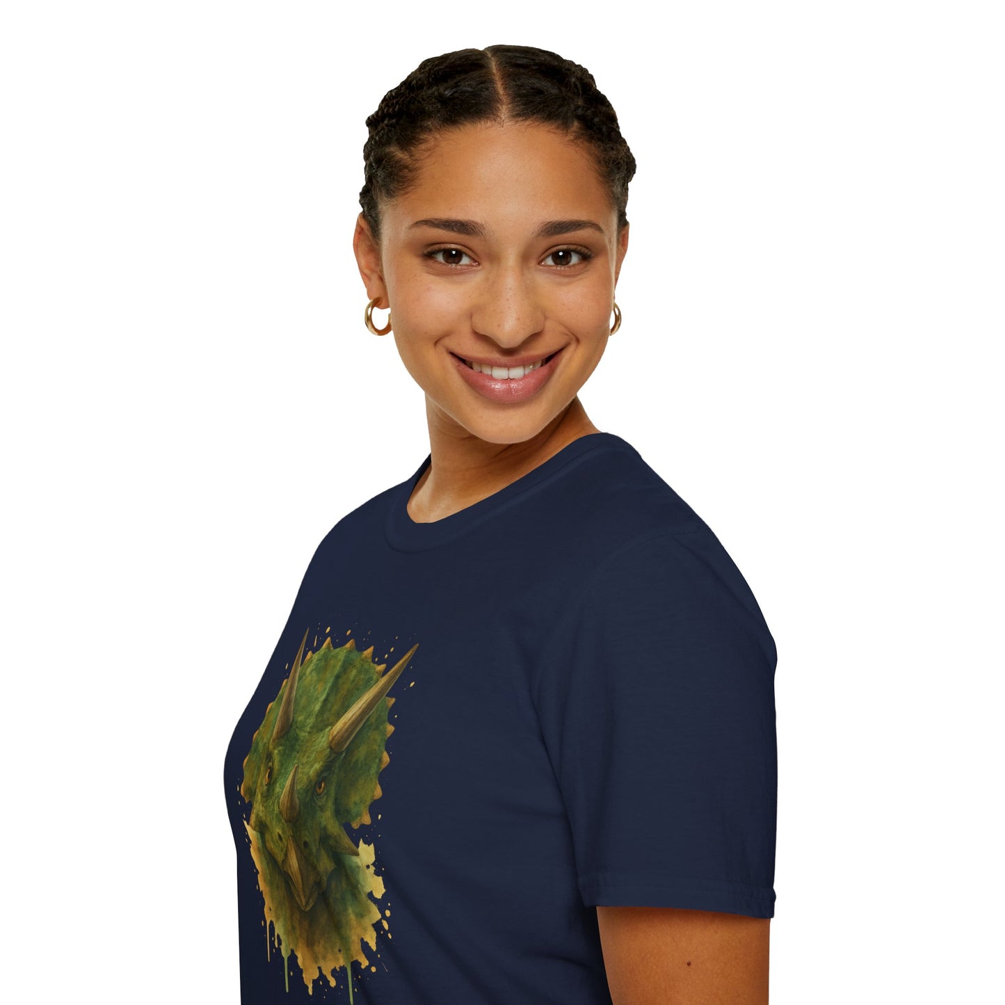 Watercolor Triceratops Dinosaur Shirt | Prehistoric Dino Tee for Women Men and Kids | Unique Gift, Nature Lover T-Shirt