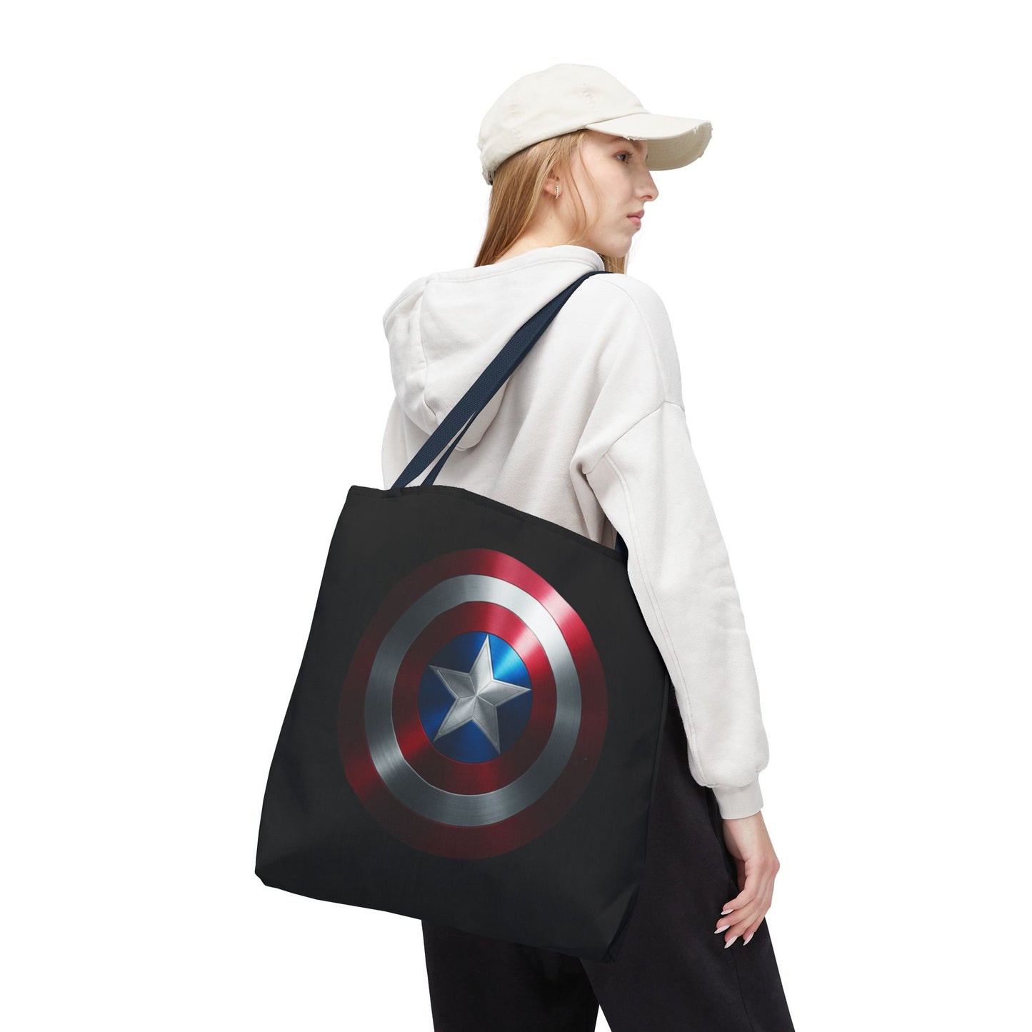 Heroic Shield Tote Bag - Stylish Marvel-Inspired Carryall for Fans