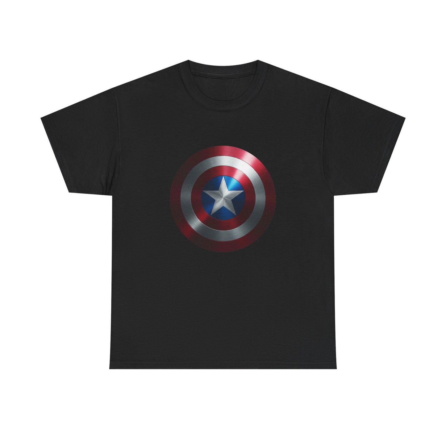Patriotic Hero Shield Shirt – Star Emblem Graphic Tee – Super Soldier Gift – Comic Inspired Unisex Shirt – Cosplay Convention Top