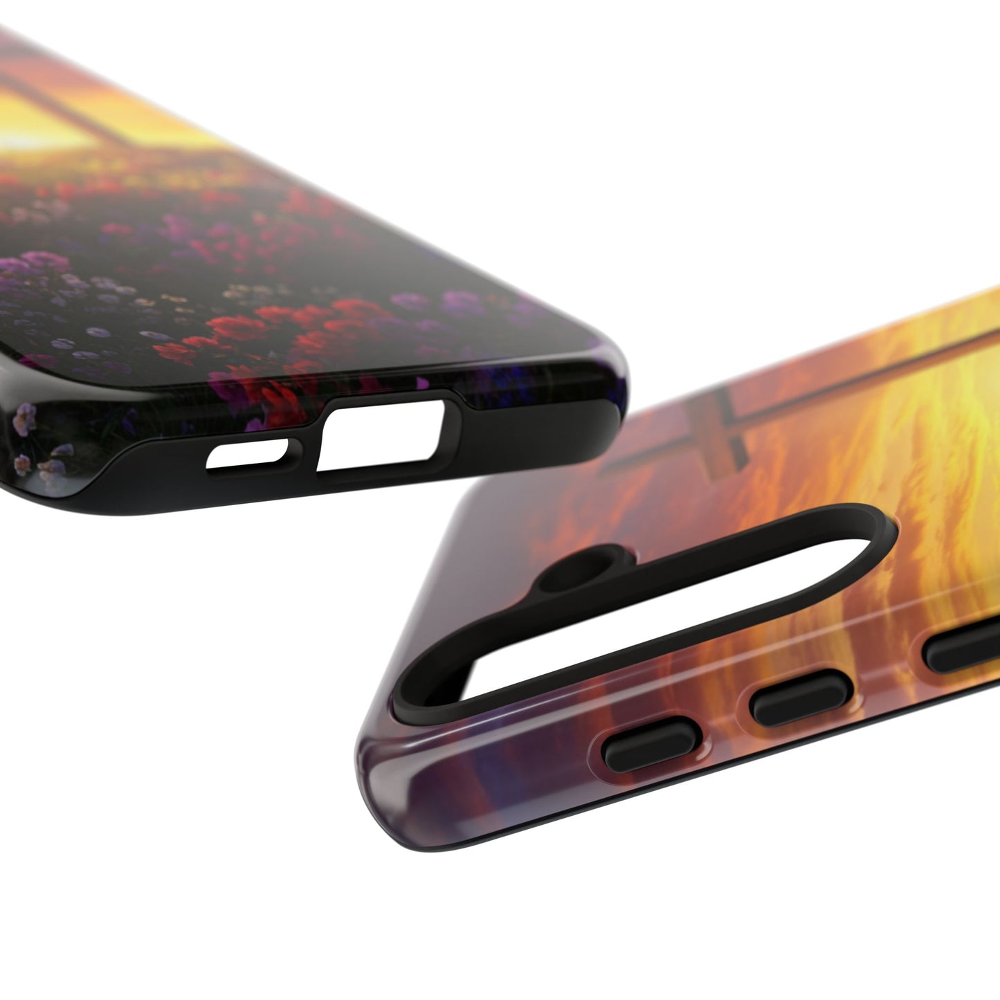 Samsung Phone Case Cross on a Hill Painting Christian Phone Case Cross Samsung Case
