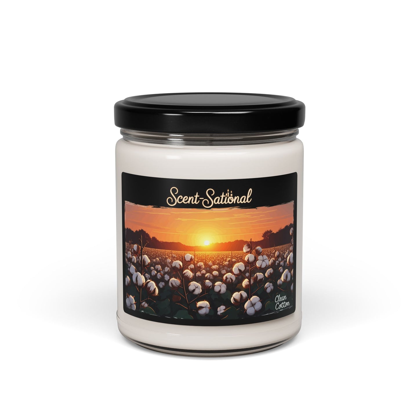 Clean Cotton Candle, Fresh Linen Scented Soy Candle, Cozy Home Candle Gift, Long Burn Time, Eco-Friendly Candle, Relaxing Room Fragrance