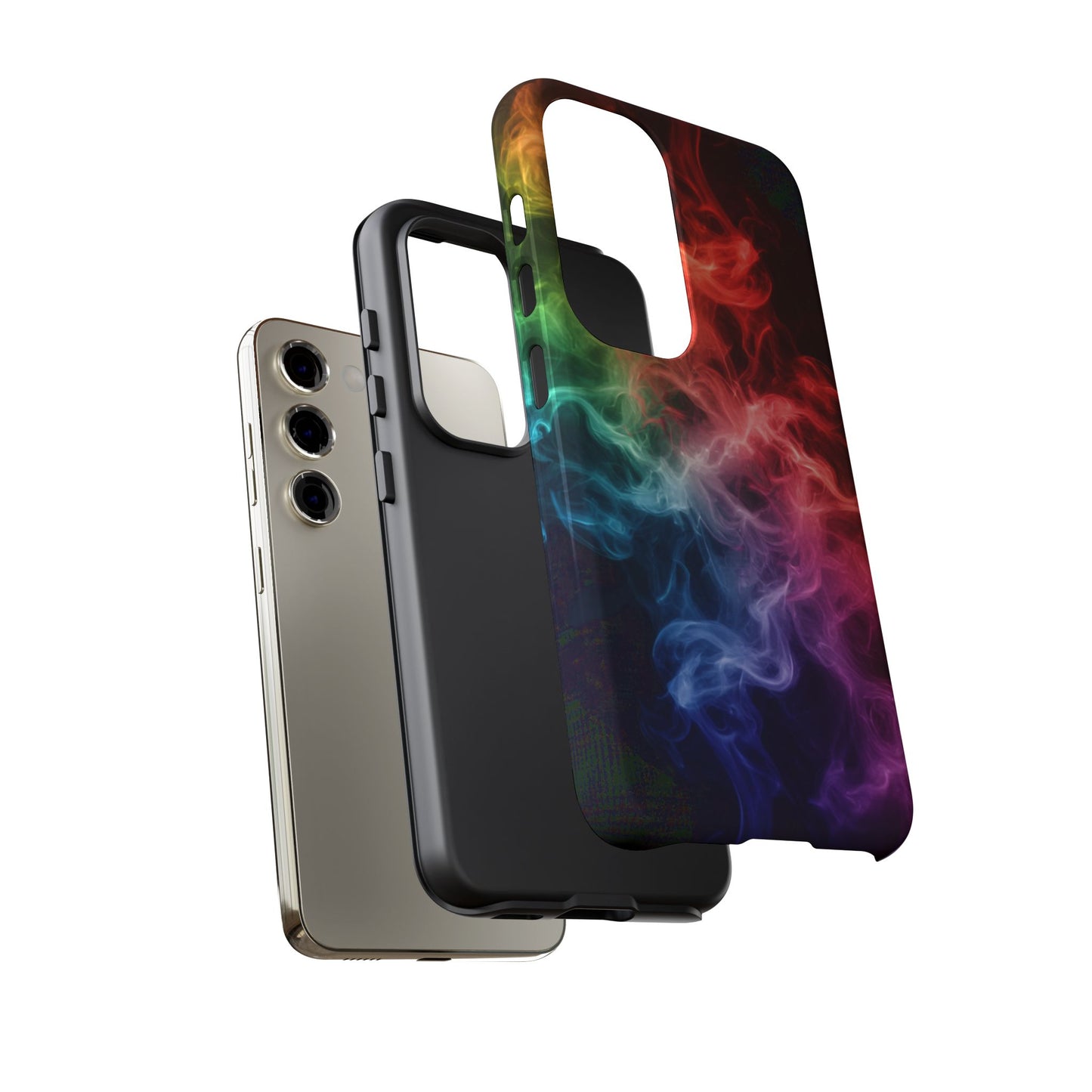 Samsung Galaxy Tough Case with Colorful Smoke Design