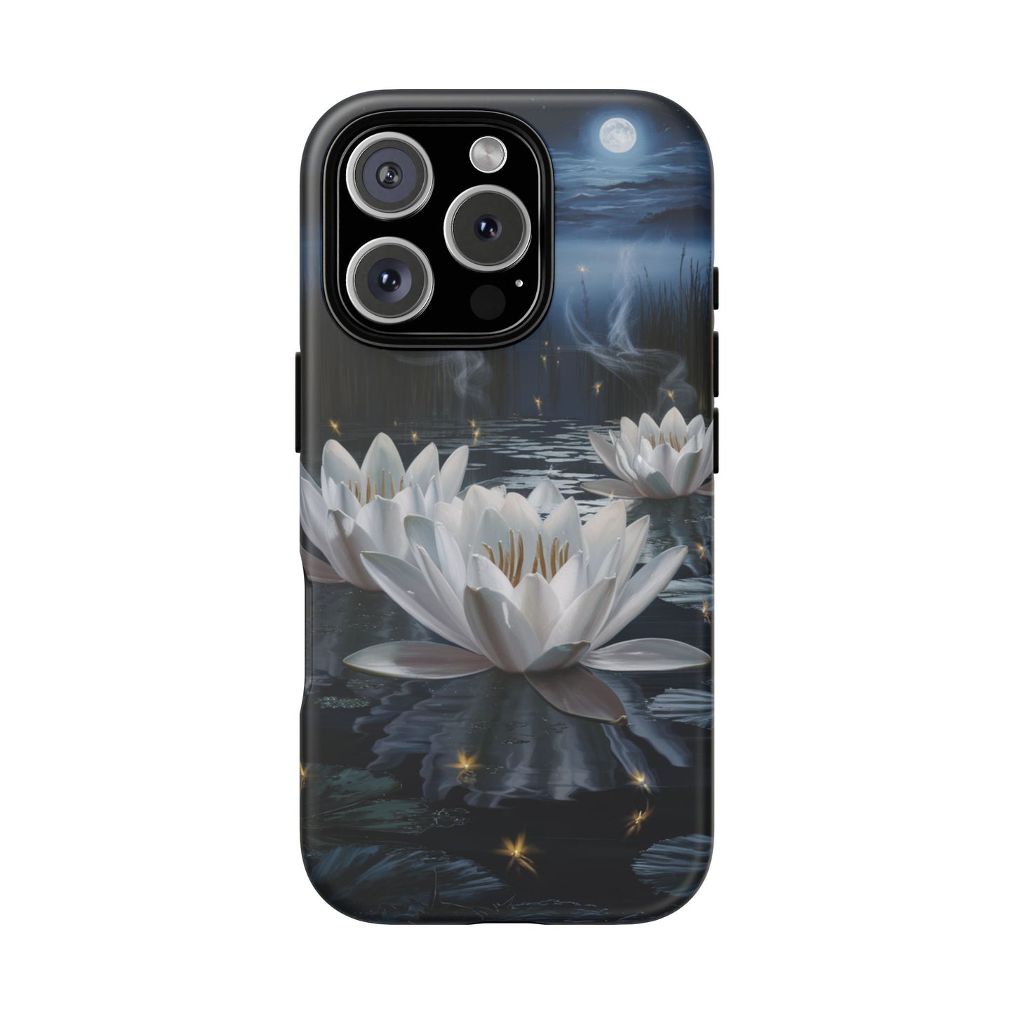 iPhone Case - Water Lilies Moonlight Design