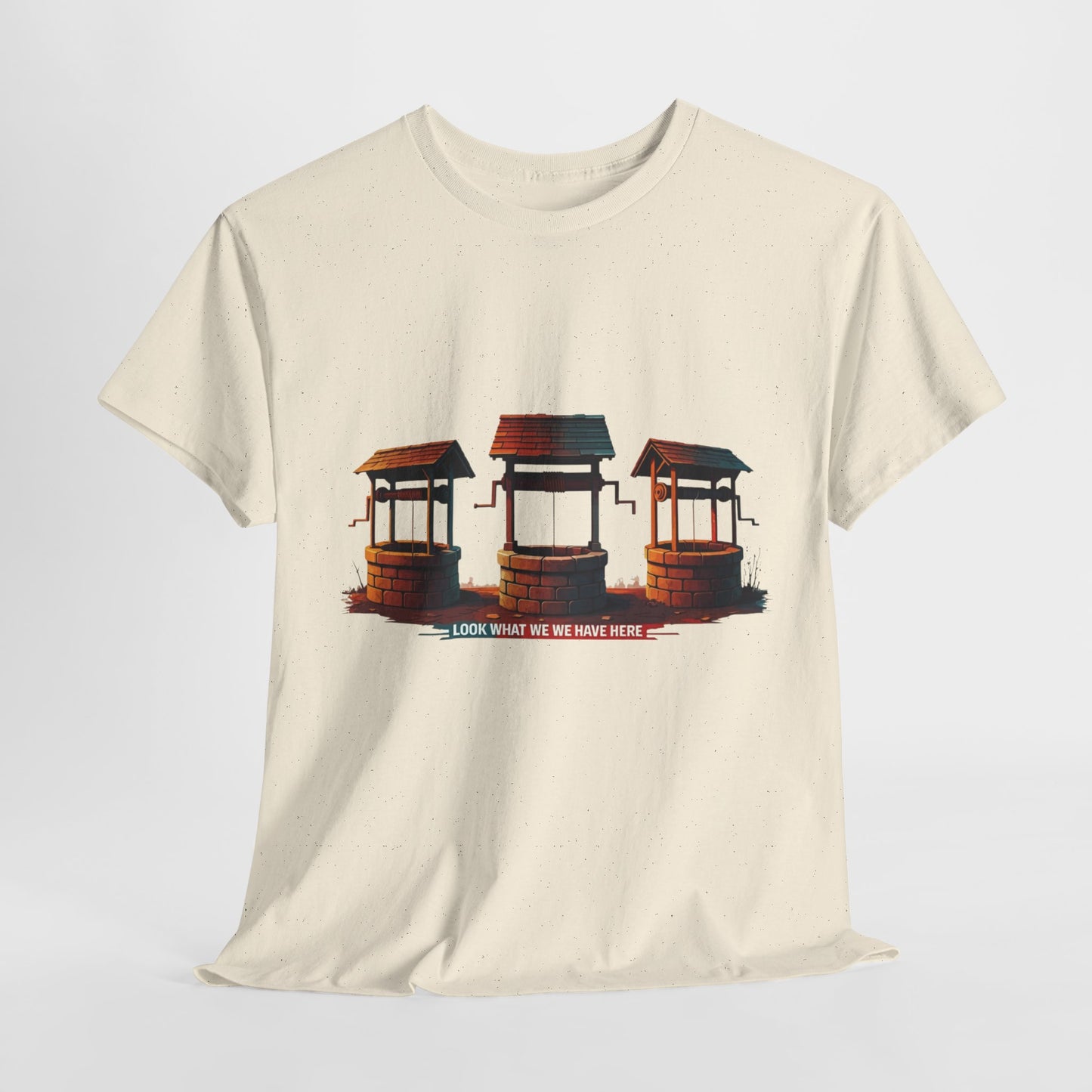 Funny “Well Well Well” T-Shirt • Pun Graphic Tee with Wishing Wells • Retro Vintage Humor Shirt • Gift for Pun Lovers & Joke Fans