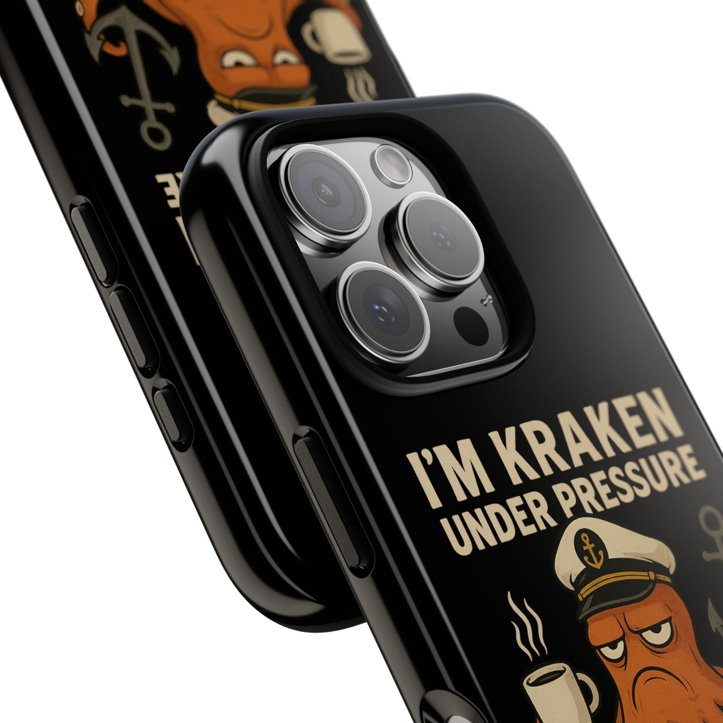 iPhone Case Stressed Octopus 'I'm Kraken Under Pressure' Nautical Phone Case Beach iPhone Case Ocean Themed Case