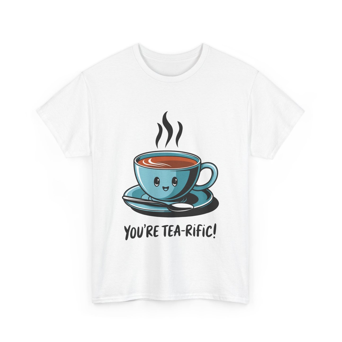 You’re Tea-Rific! Cute Tea Pun T-Shirt for Tea Lovers - Funny Gift, Kawaii Cup Graphic Tee - Unisex Soft Cotton Shirt