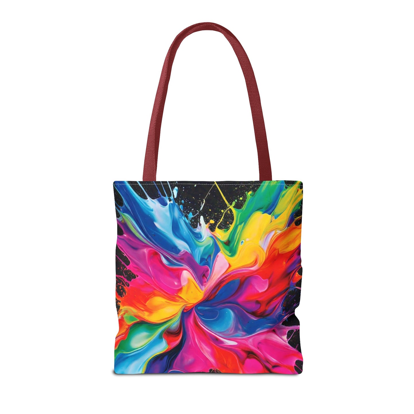 Vibrant Abstract Swirl Tote Bag | Colorful Expressionism Canvas Tote – Bold Art Accessory & Eco-Friendly Gift for Art Lovers