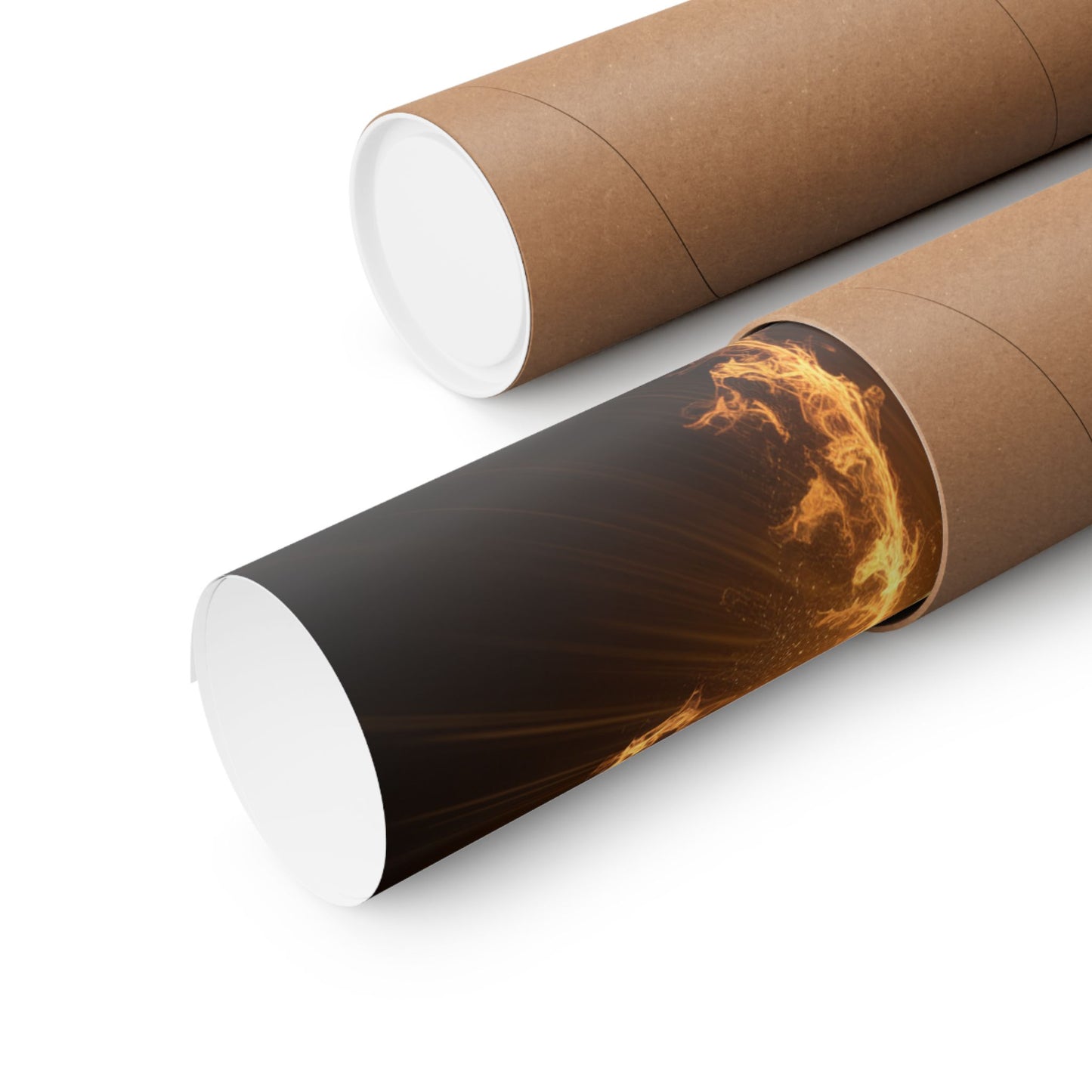 Spiritual Matte Vertical Posters - Fiery Cross Design