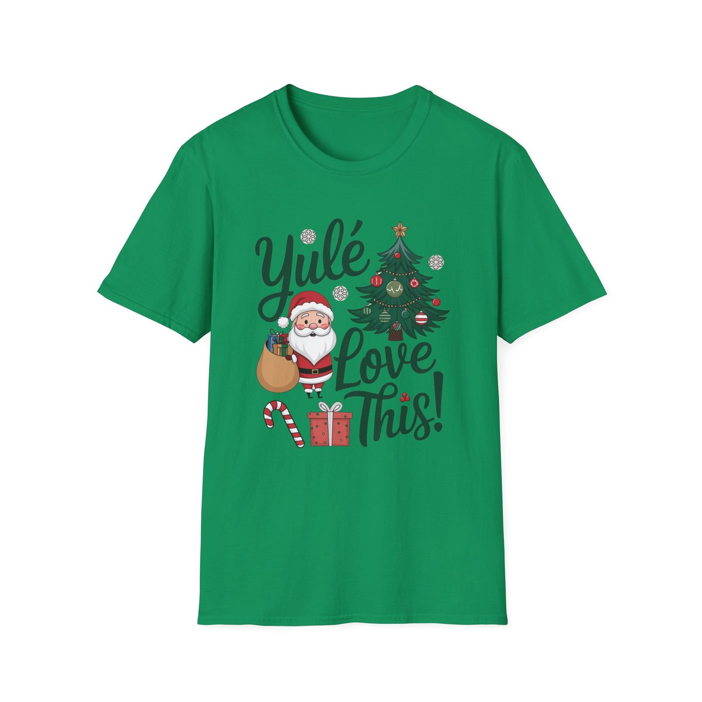 Christmas Santa Yule Love This Unisex T-Shirt, Gift Present Holiday Tee, Softstyle Top, Festive Santa Tree Tee, Christmas Shirt