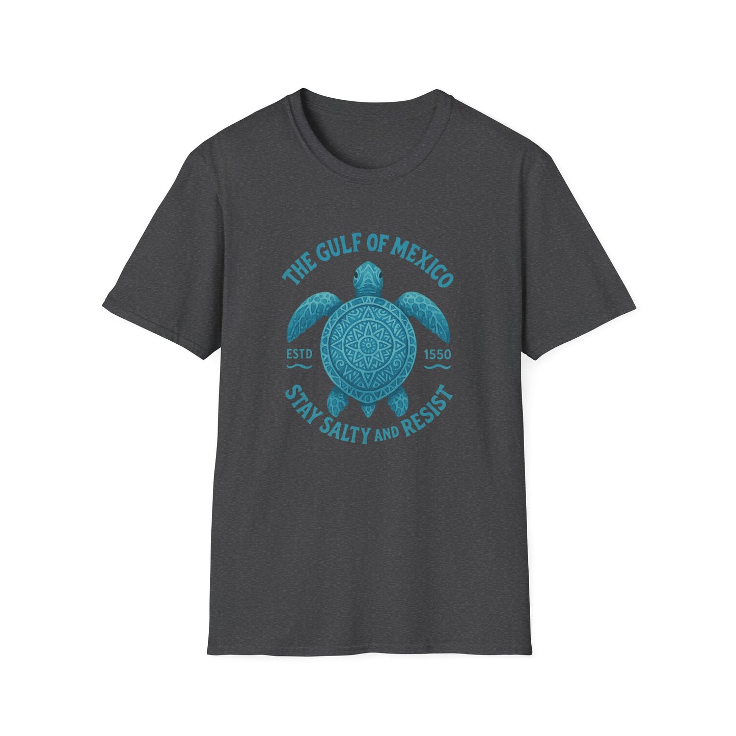 Gulf of Mexico Watercolor Sea Turtle T-Shirt - Ocean Wildlife Tee - Nature Lover Gift - Summer Beach Top - Coastal Art Graphic Tee