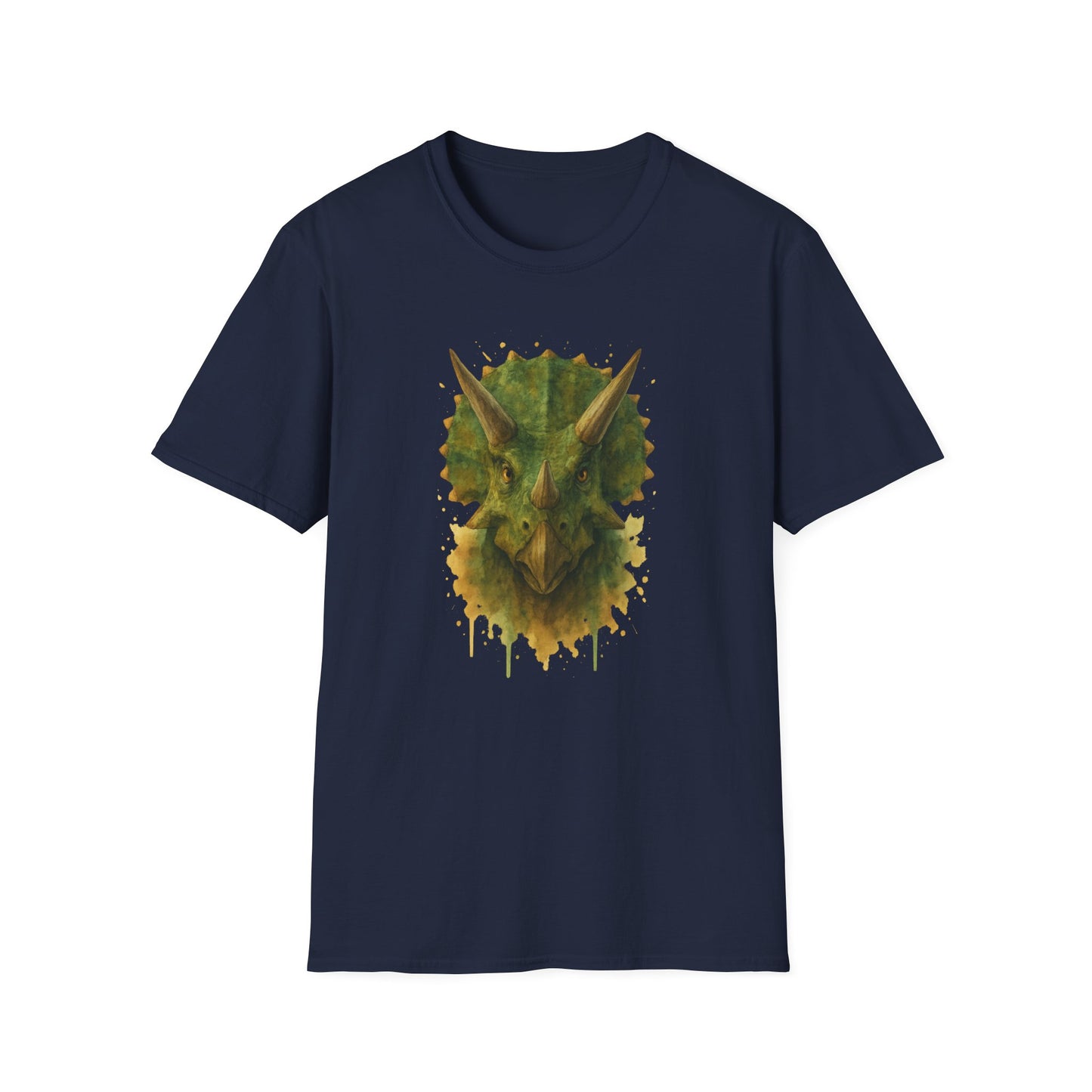 Watercolor Triceratops Dinosaur Shirt | Prehistoric Dino Tee for Women Men and Kids | Unique Gift, Nature Lover T-Shirt