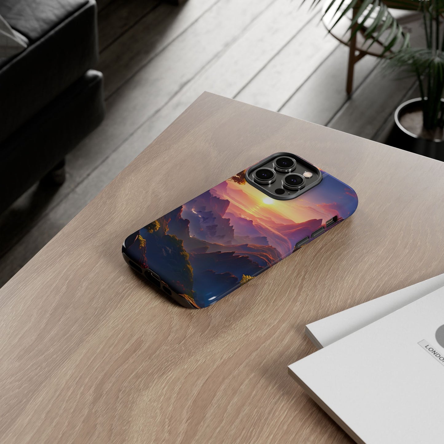 iPhone Tough Case - Artistic Sunset Landscape