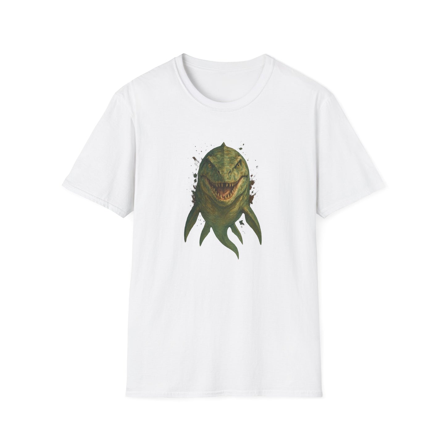 Watercolor Mosasaurus T-Shirt | Prehistoric Sea Dinosaur Tee | Fossil Lover Gift | Unisex Cotton Graphic Shirt Jurassic Tee