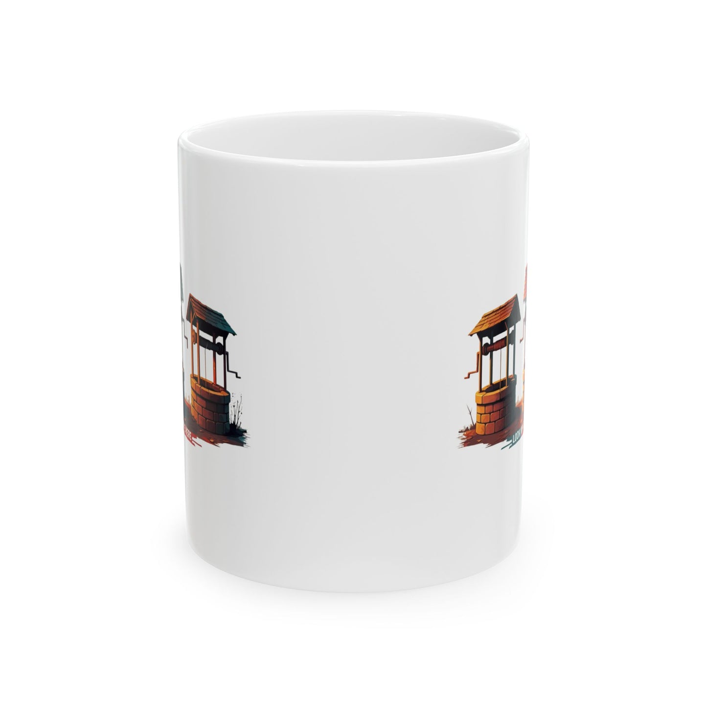 Funny Well Coffee Mug – “Look What We We Have Here” Pun Cup | Unique Gift for Friends, Coworkers, Coffee Lovers, Office Humor Drinkware