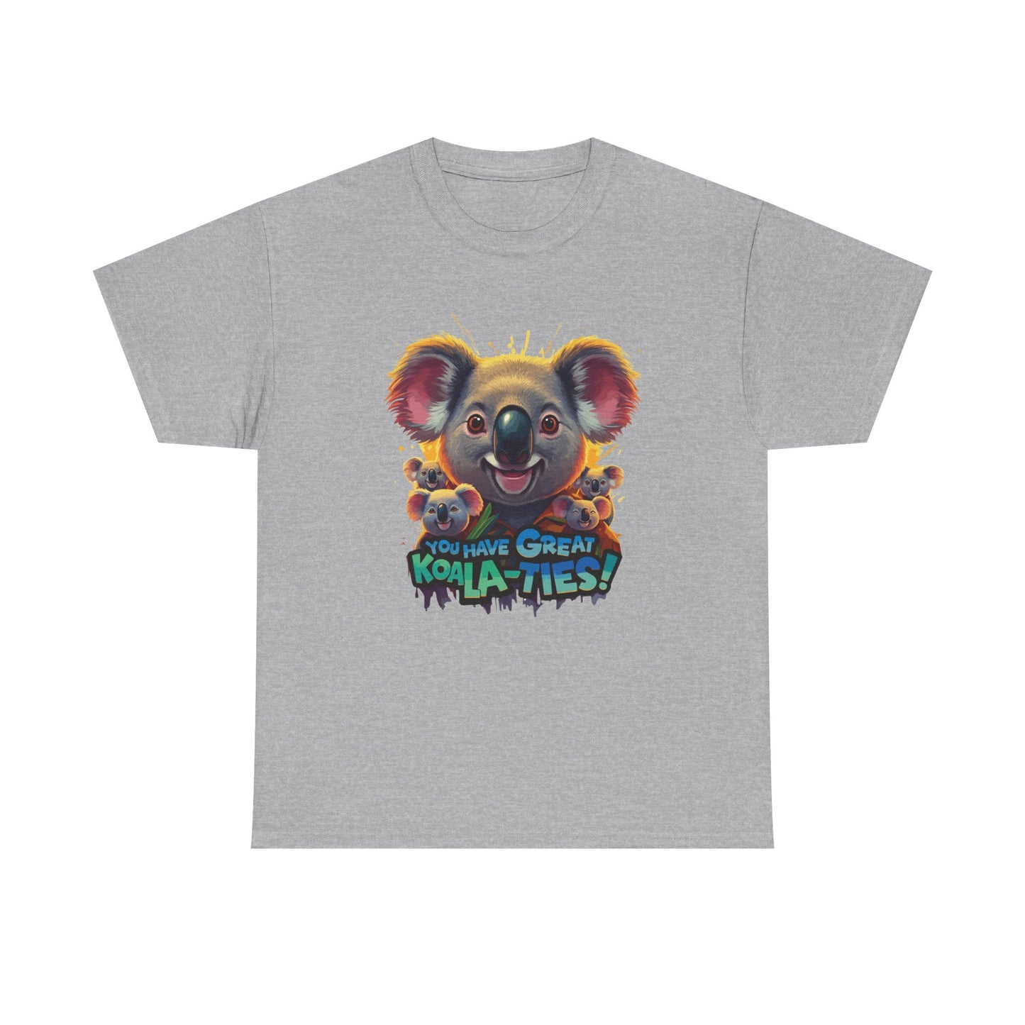 You Have Great Koala‑ties Tee – Cute Koala Pun T‑Shirt, Animal Lover Gift, Funny Wildlife Graphic, Unisex Casual Tee