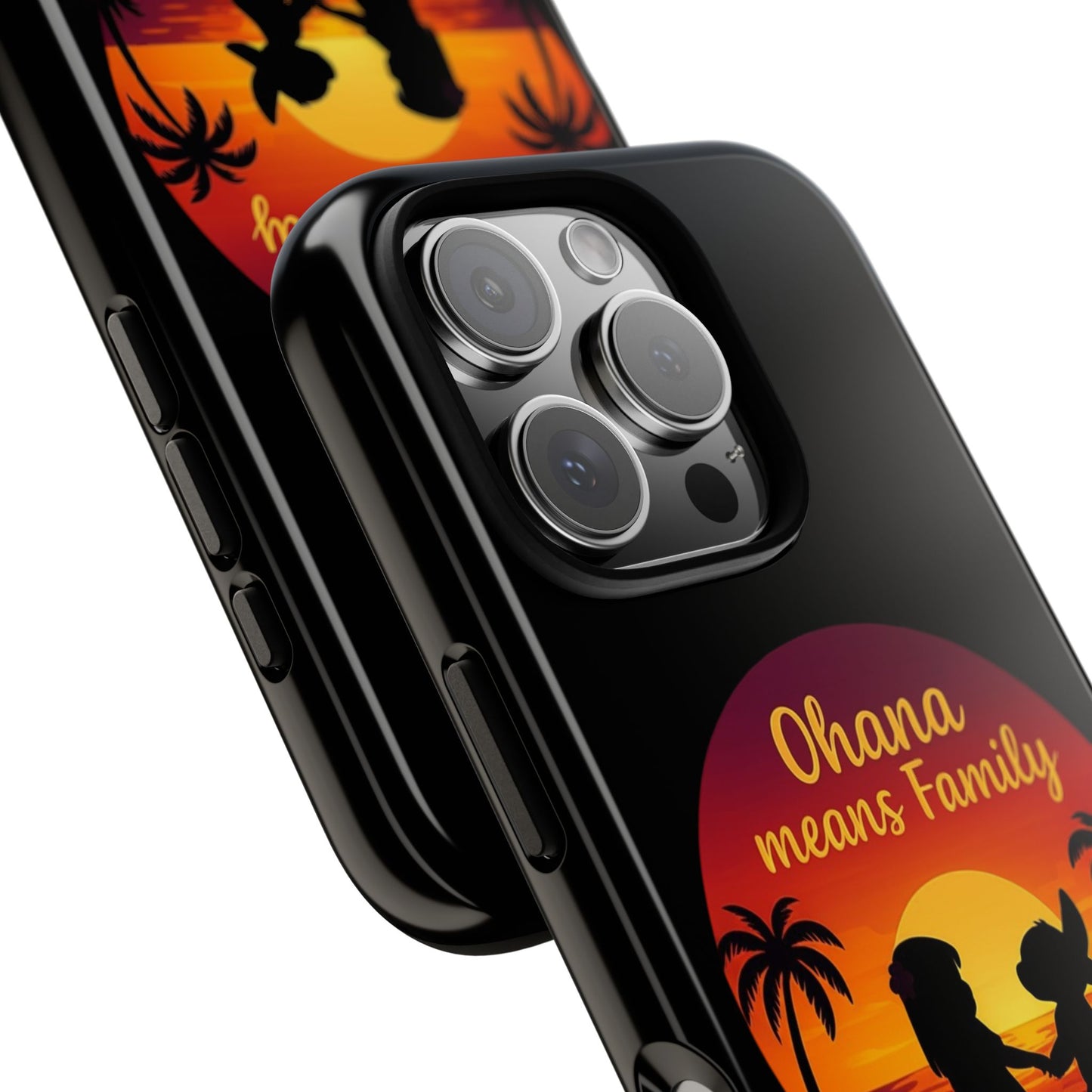 Ohana Means Family iPhone Case ā Lilo and Stitch-Inspired Cover ā Cute Tropical Gift ā Protective iPhone Case