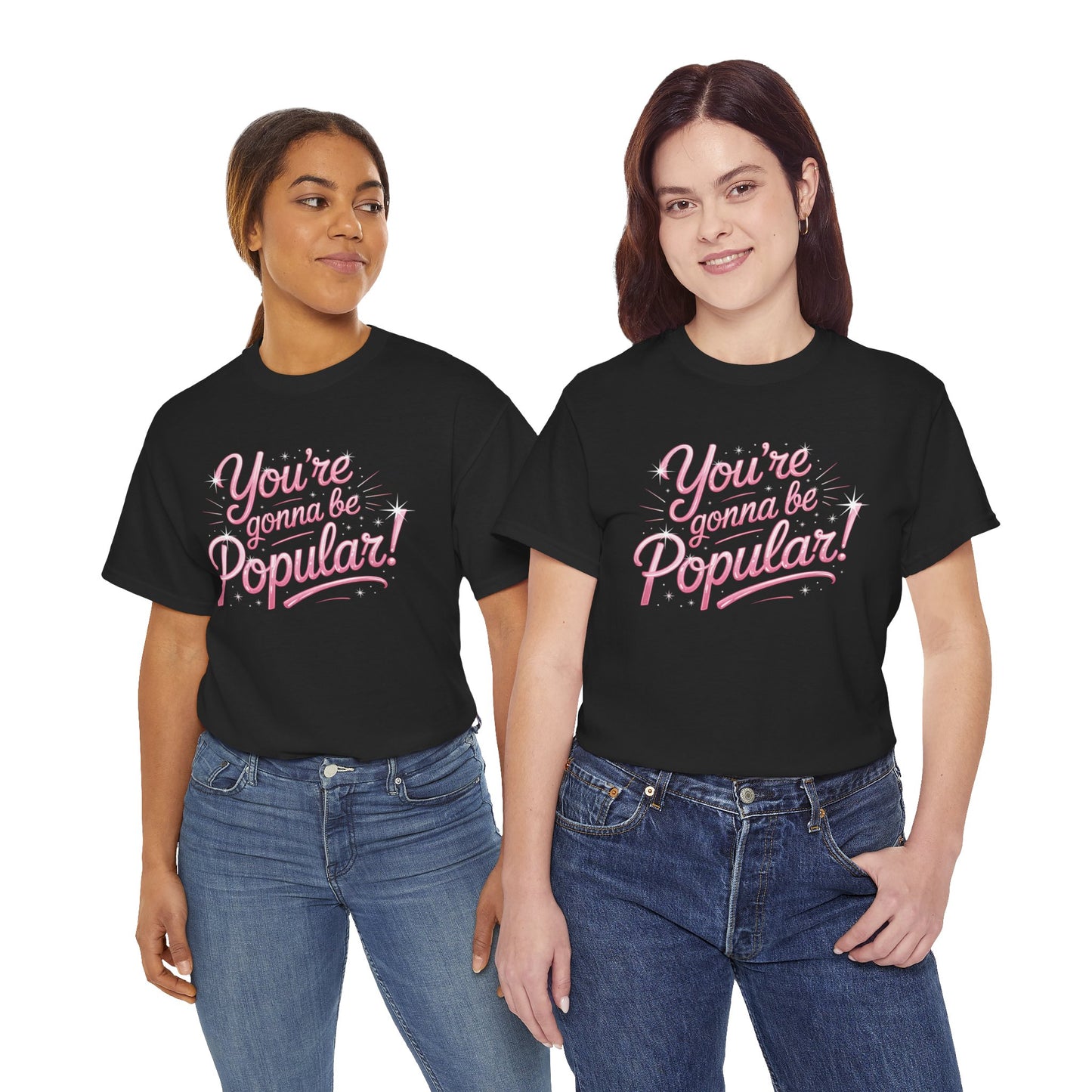 You’re Gonna Be Popular Wicked Musical Tee – Broadway Quote Shirt – Funny Retro Typography T-Shirt for Theatre Fans & Musical Lovers