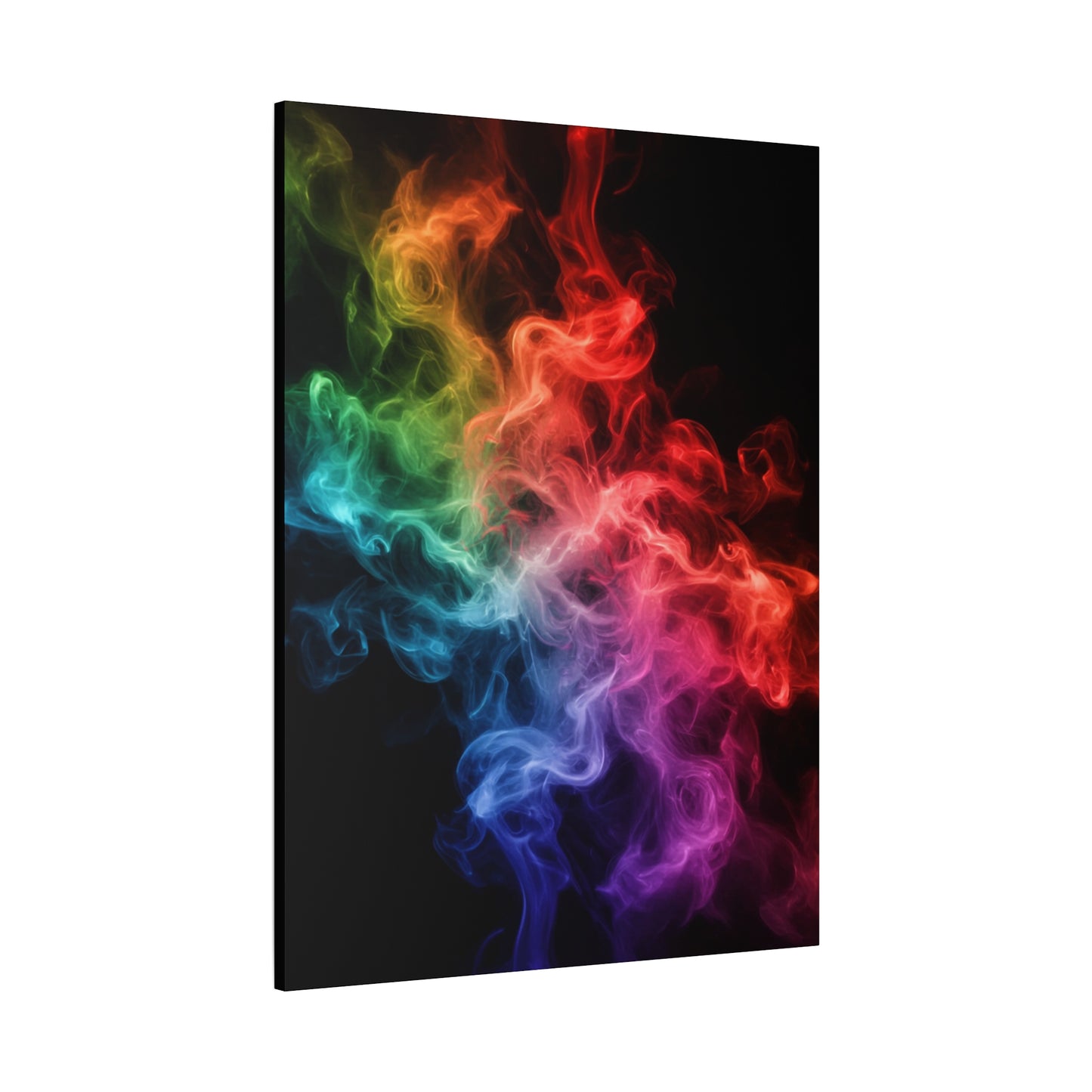 Canvas Wall Art Colorful Smoke Streak