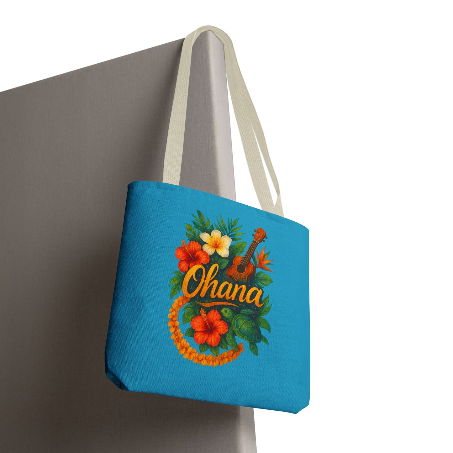 Hawaiian Ohana Tote Bag | Tropical Reusable Beach Bag | Aloha Gift Idea | Island Vibes Bag | Summer Tote | Luau Party Favor | Coastal Bag