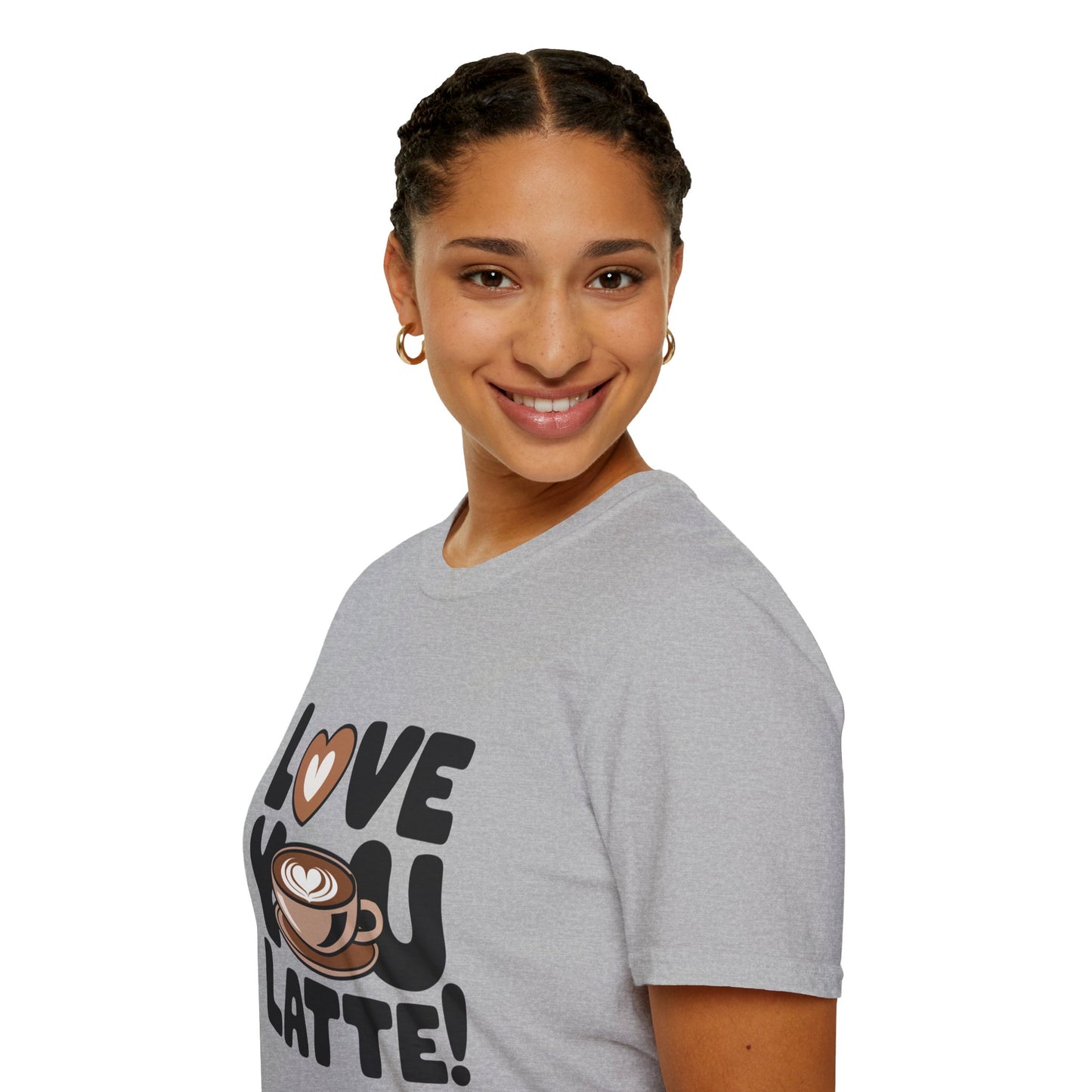 Love You Latte T‑Shirt – Cute Coffee Pun Tee | Latte Lover Gift | Coffee Humor Graphic Tee | Unisex Soft Cotton Coffee Shirt