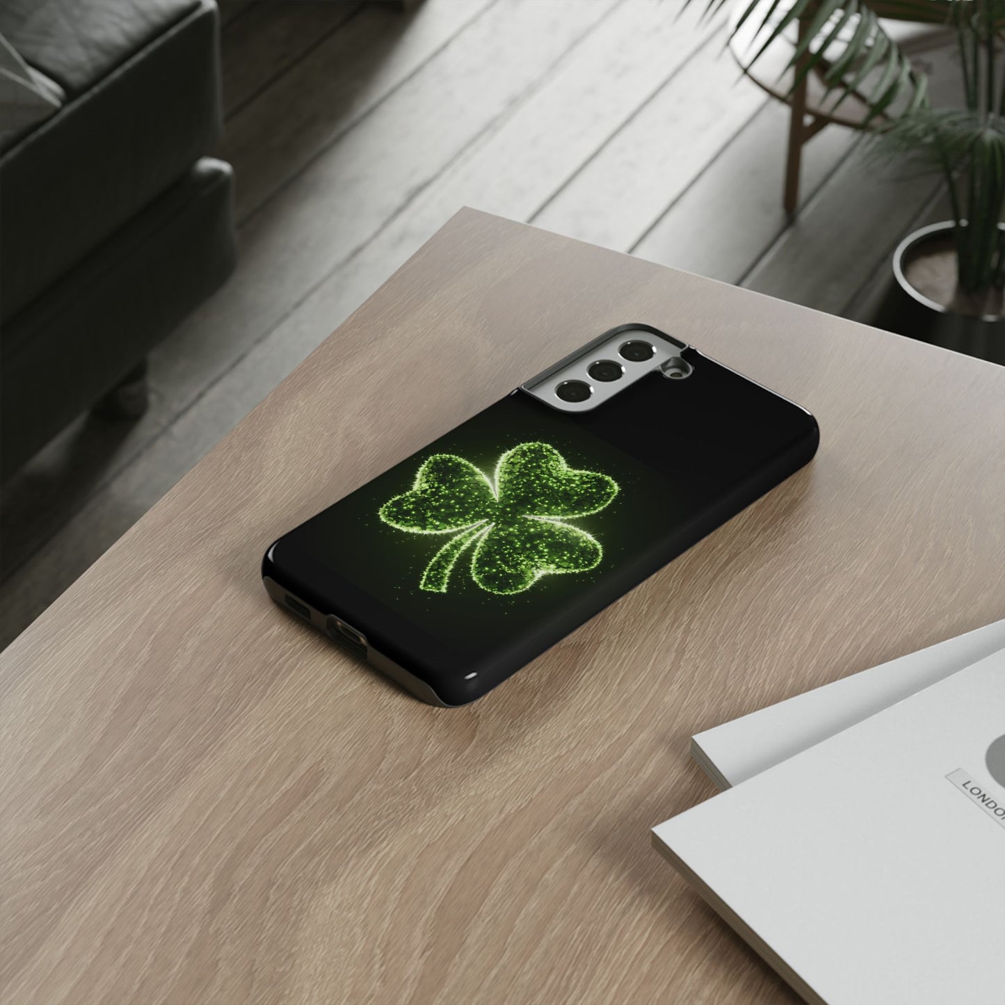 Phone Case - Shiny Shamrock Design for Samsung Galaxy