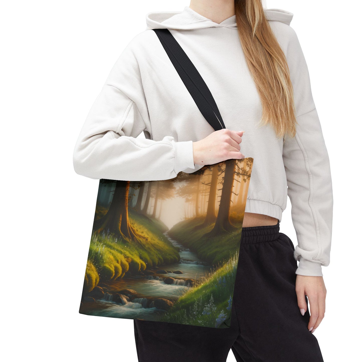 Nature Stream Tote Bag Shopping Bag Reusable Tote Nature Bag