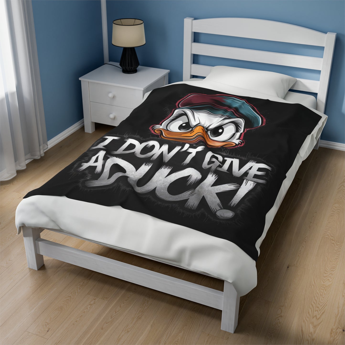 I Don't Give a Duck Angry Duck Blanket