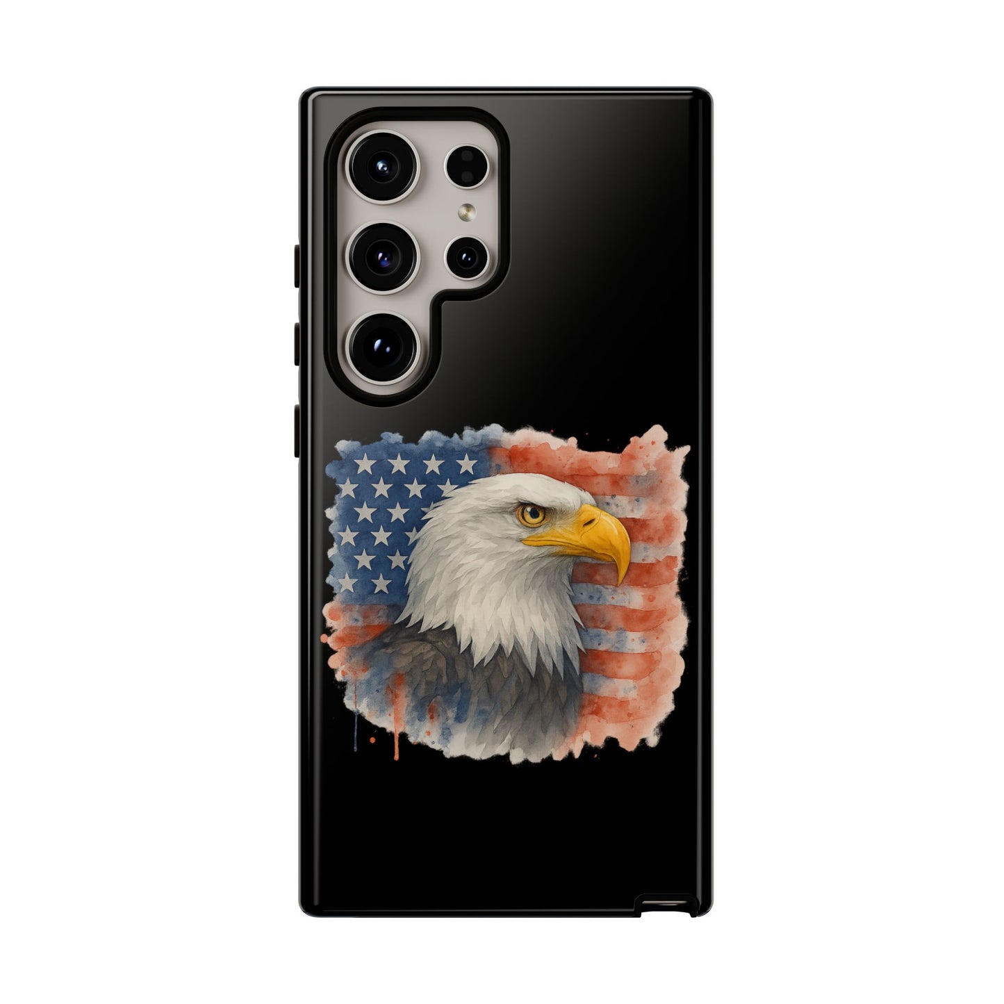 Eagle Flag Phone Case for Samsung Phone - Patriotic Tough Case for Freedom Lovers 4th of July Case Memorial Day Veteran's Day