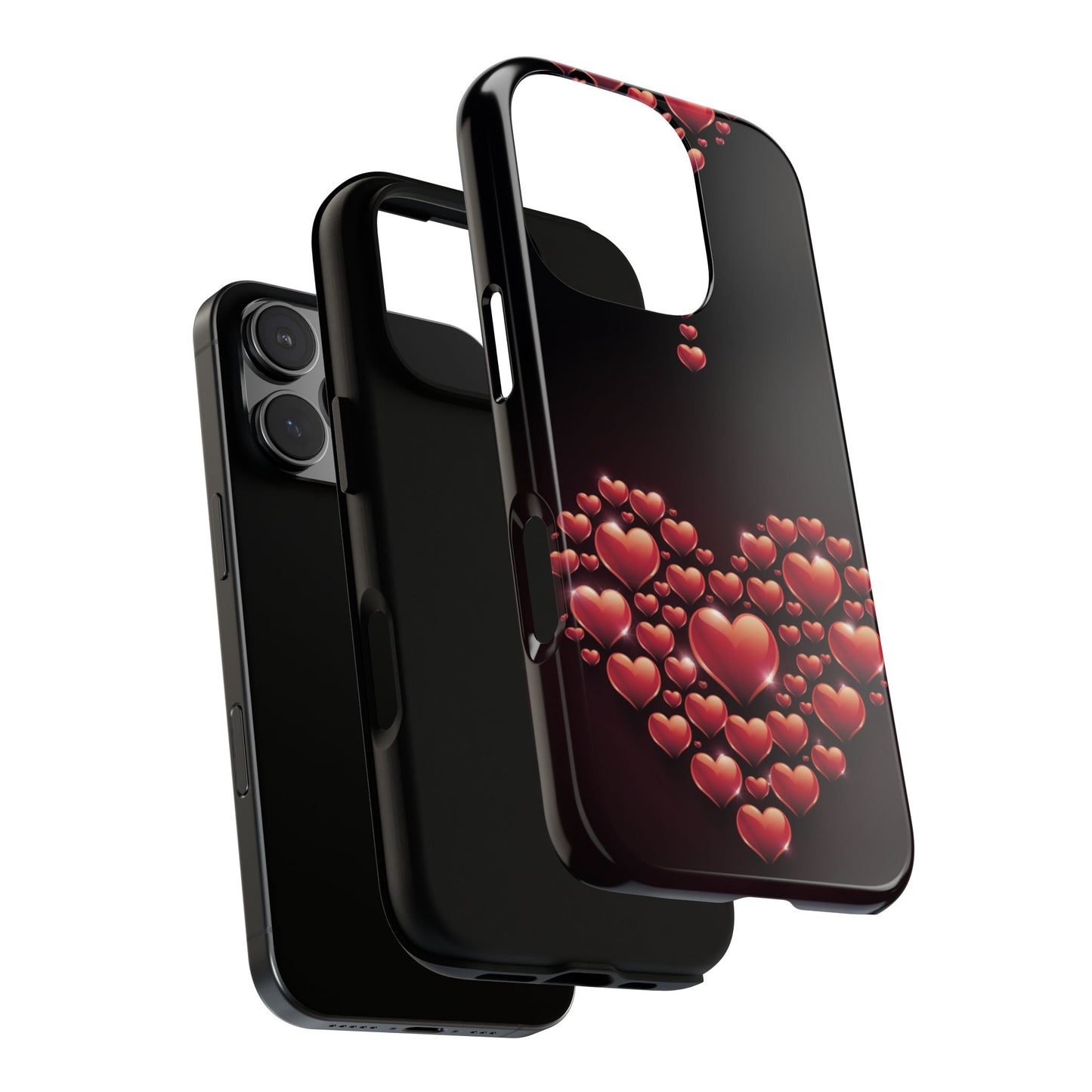 iPhone Case - Heart Made Out of Hearts Design