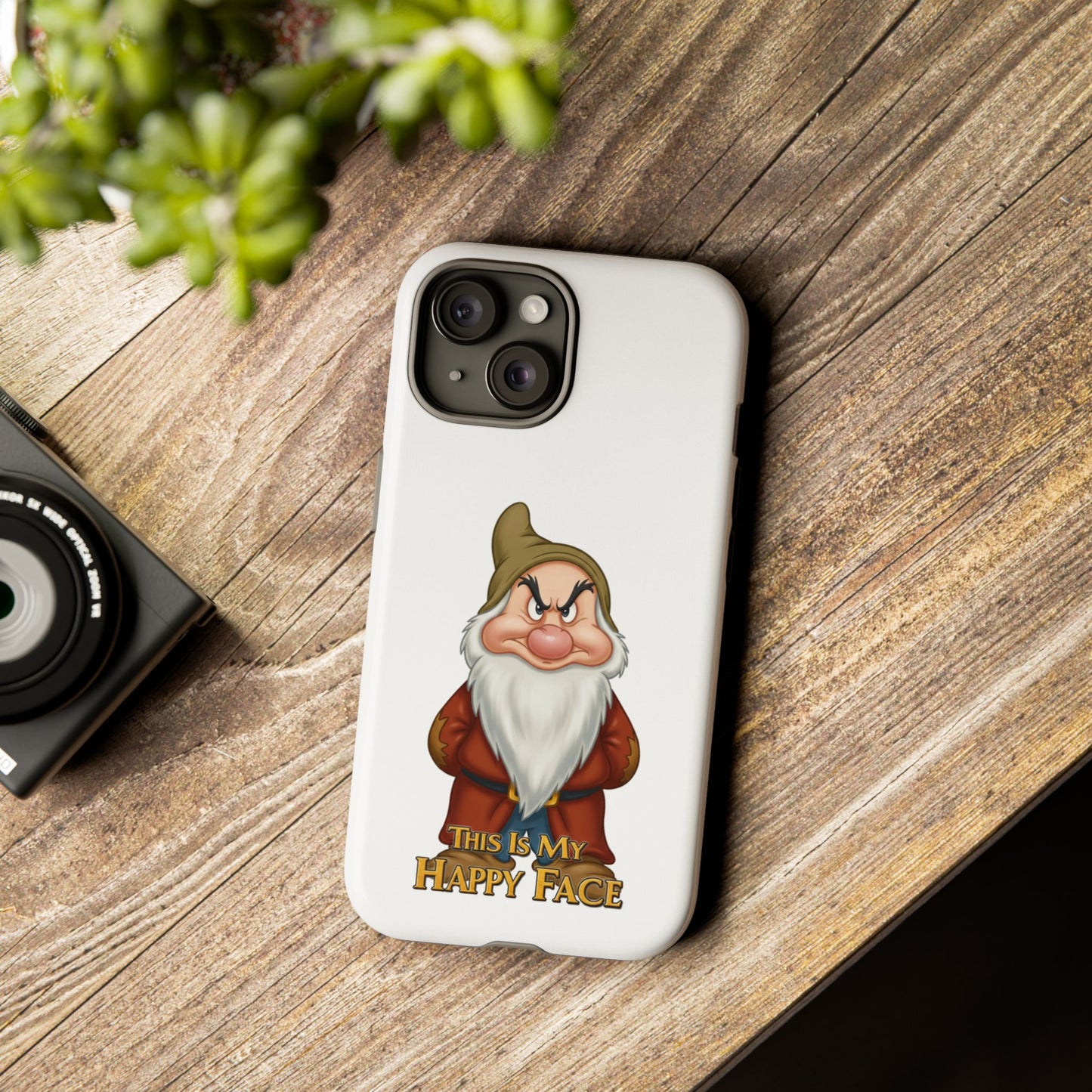 iPhone Case - Grumpy Dwarf 'This is My Happy Face'