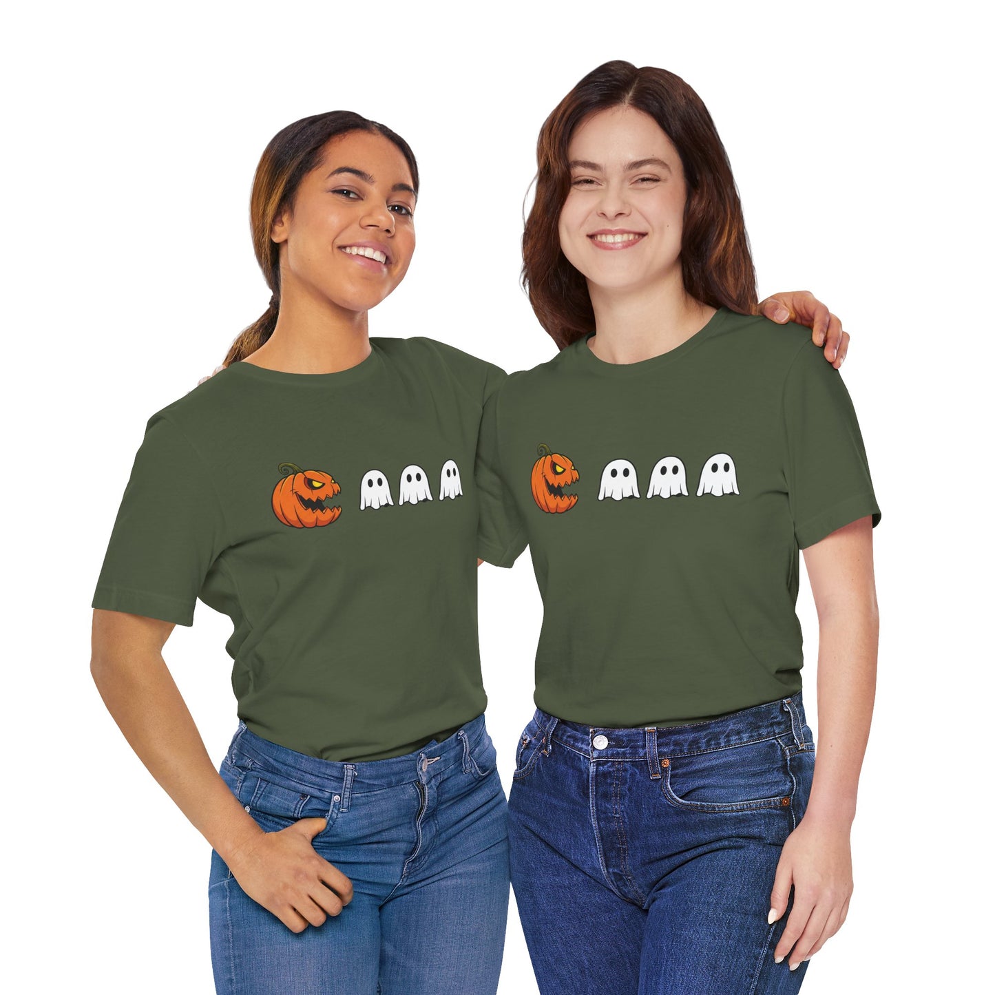 Pumpkin Pac-Man Shirt, Halloween Arcade Tee, Pumpkin Chase Ghosts Tee, Retro Gaming Halloween, Spooky Season Shirt, Vintage Game Pumpkin Top