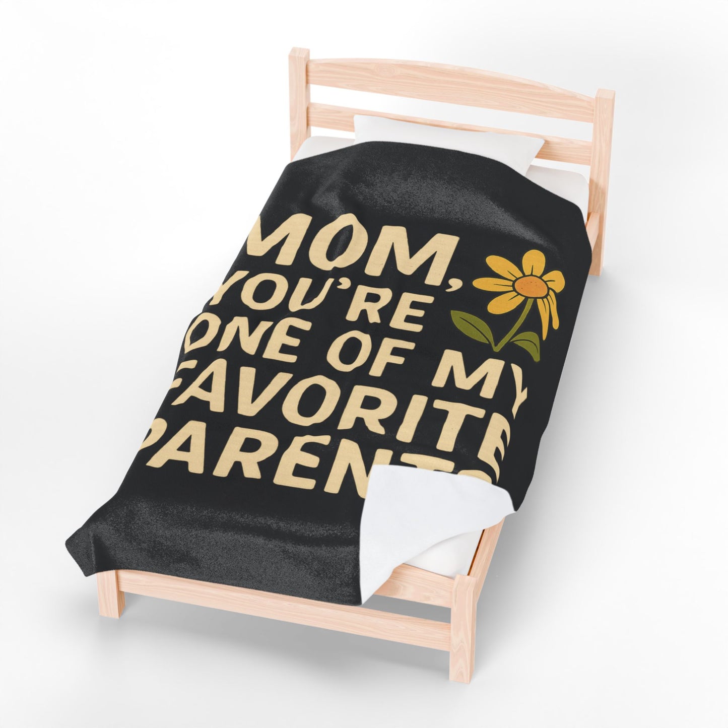 Velveteen Plush Blanket - Mom You're One of My Favorite Parents Mother's Day Throw Blanket Mom Decor
