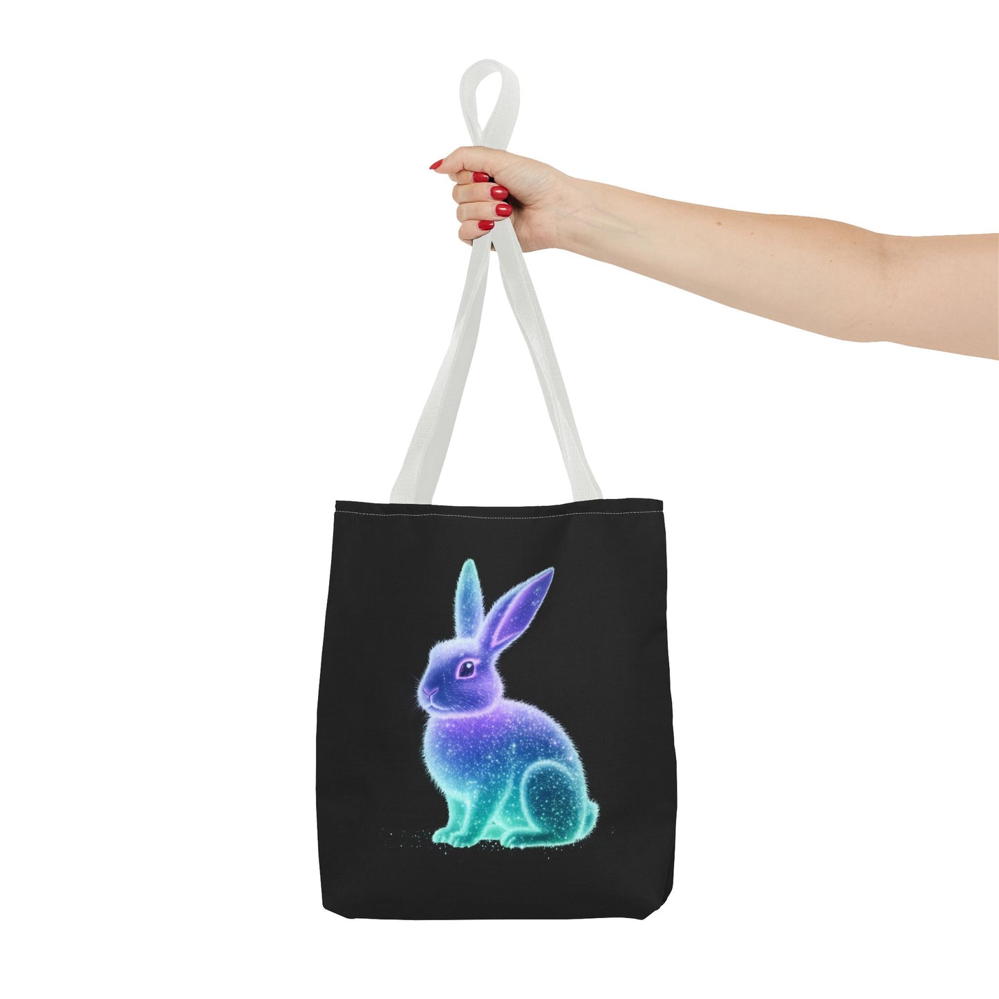 Bioluminescent Easter Bunny Tote Bag Easter Bag Easter Tote Reusable Shopping Bag