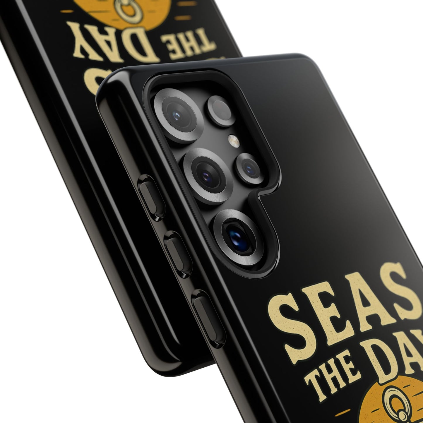 Seas the Day Samsung Case – Nautical Phone Case – Anchor Pun Gift – Ocean Lover Accessory – Motivational Phone Cover – Beach Vibes Case